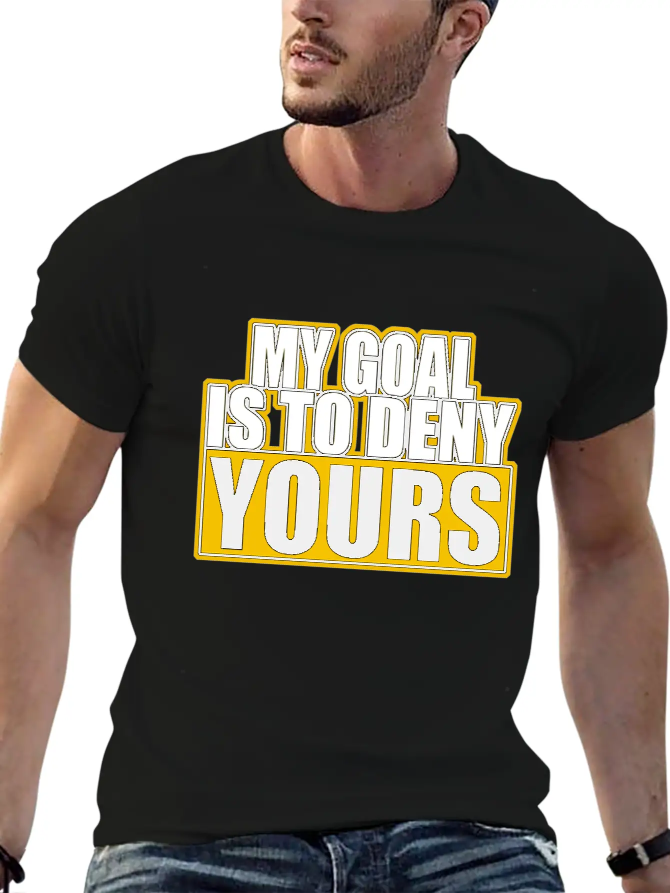 My Goal Is To Deny Yours Stylish Everyday T-Shirt – Unisex Basic Cotton Tee