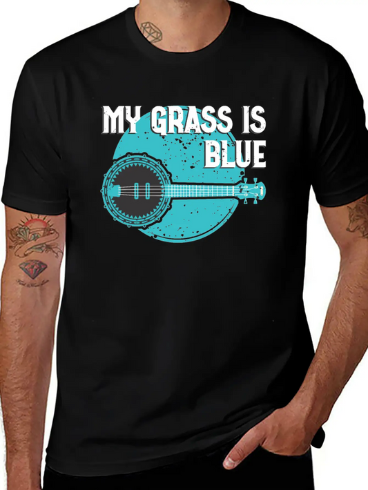 My Grass Is Blue Basic Graphic T-Shirt – Daily Comfort In Soft Cotton