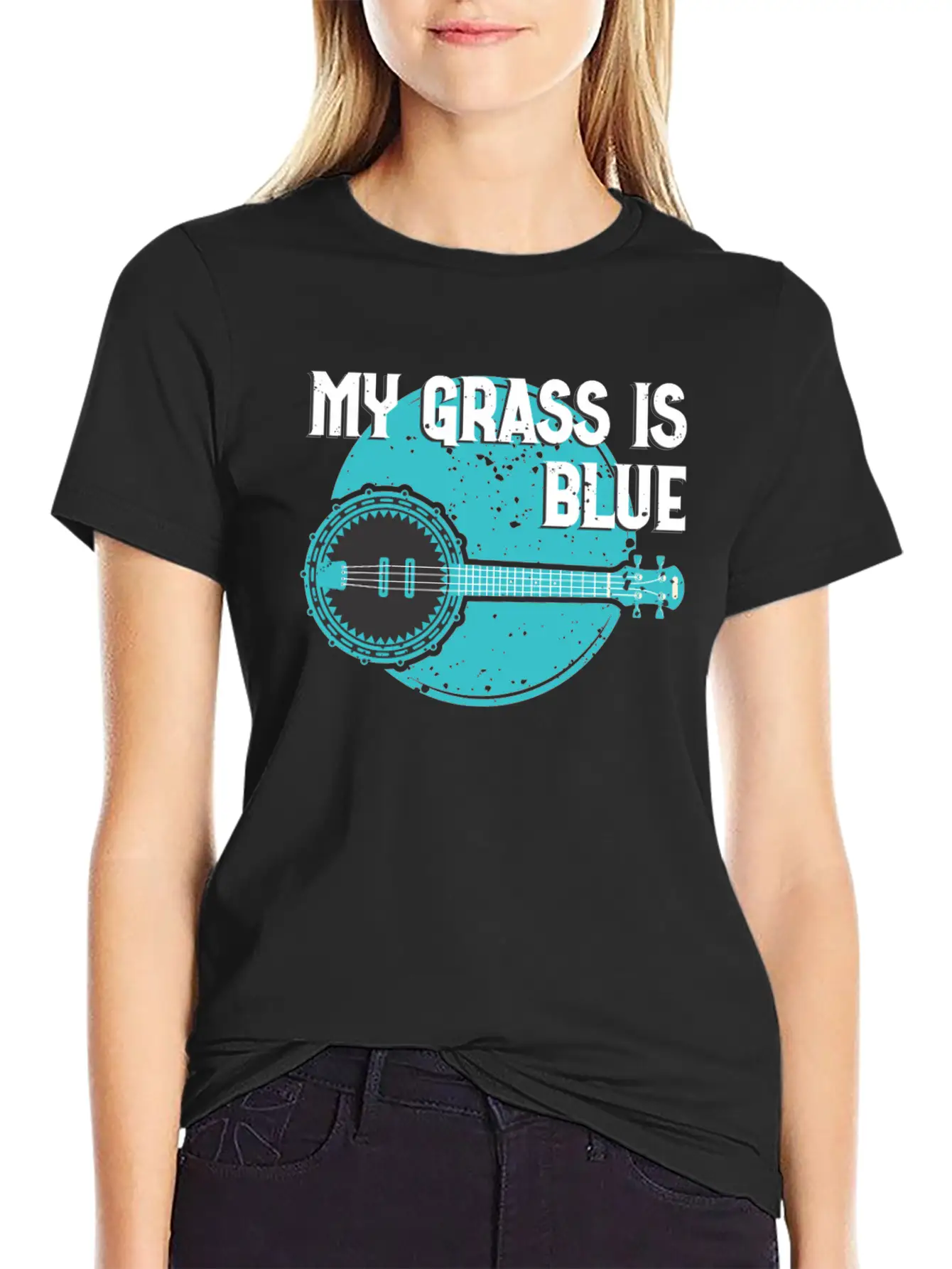 My Grass Is Blue Basic Graphic T-Shirt – Daily Comfort In Soft Cotton