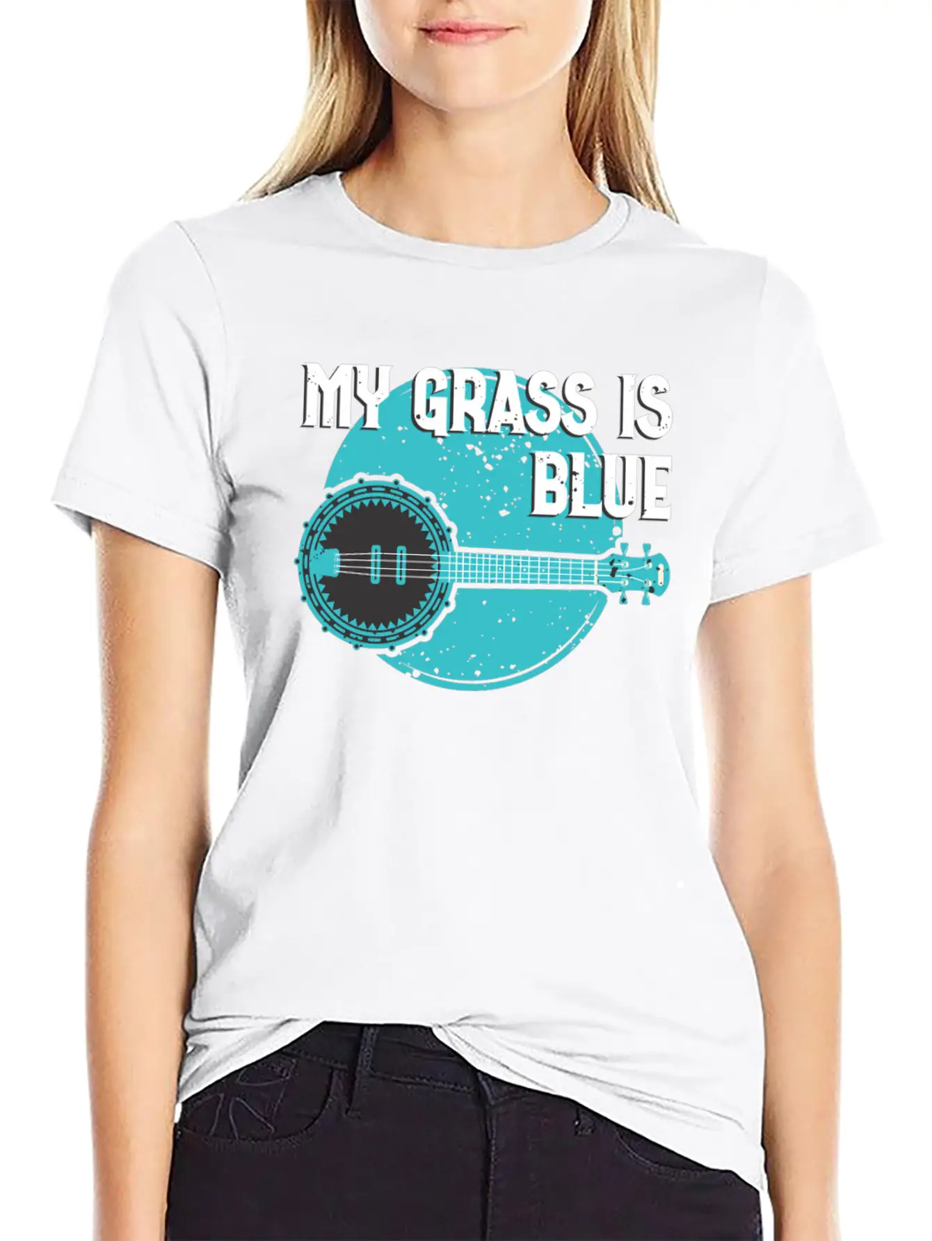 My Grass Is Blue Basic Graphic T-Shirt – Daily Comfort In Soft Cotton