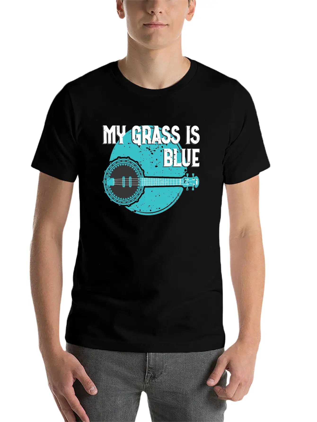 My Grass Is Blue Basic Graphic T-Shirt – Daily Comfort In Soft Cotton