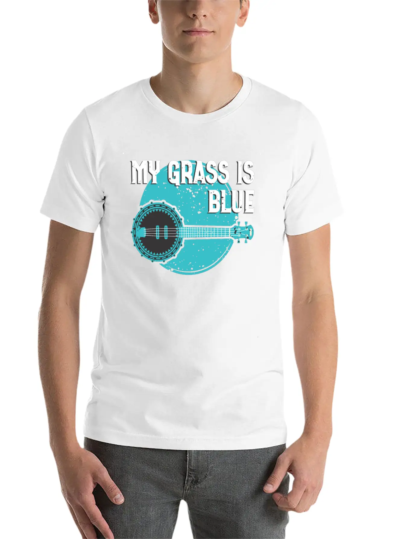 My Grass Is Blue Basic Graphic T-Shirt – Daily Comfort In Soft Cotton