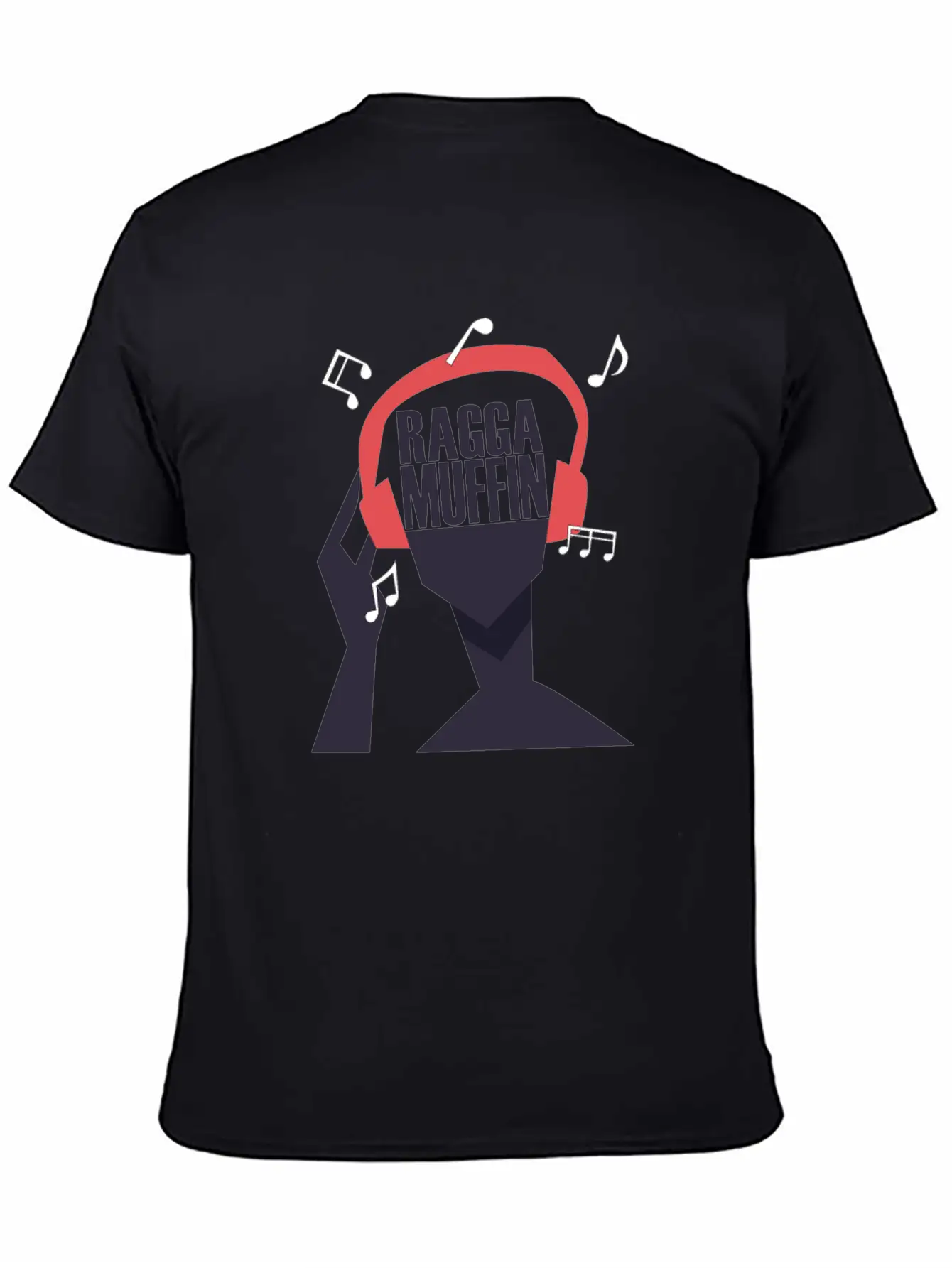 My Headphones Plays Only Raggamuffin Basic Graphic T-Shirt – Daily Comfort In Soft Cotton