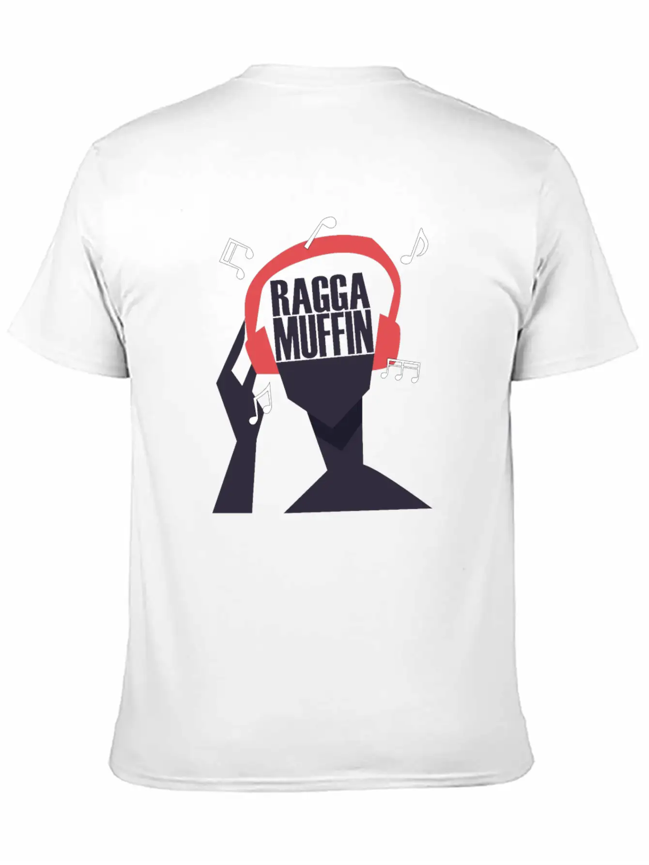 My Headphones Plays Only Raggamuffin Basic Graphic T-Shirt – Daily Comfort In Soft Cotton