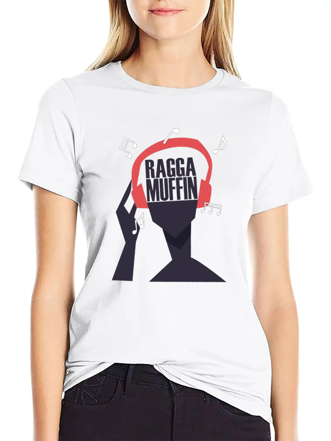 My Headphones Plays Only Raggamuffin Basic Graphic T-Shirt – Daily Comfort In Soft Cotton