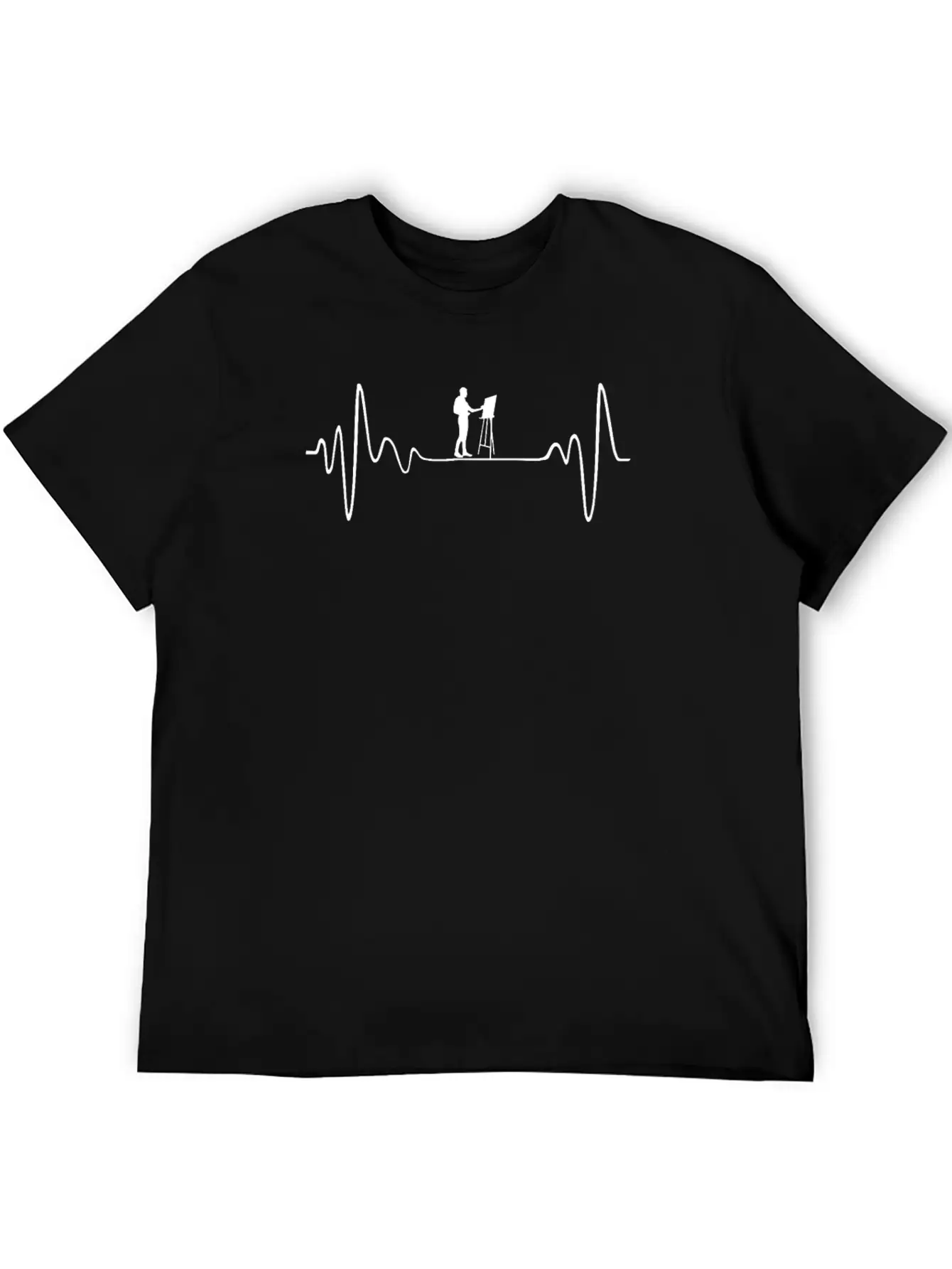 MY HEART BEATS FOR PAINTING Timeless Short Sleeve Tee – Comfy And Minimalist Design
