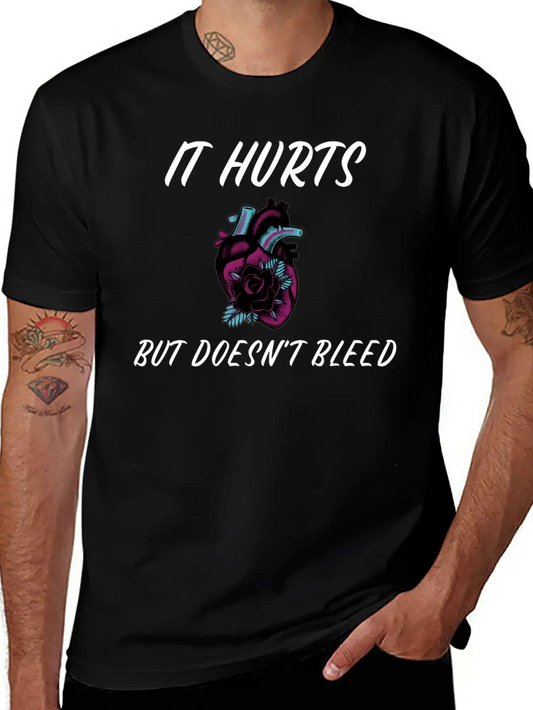 My Heart Hurts But Doesn't Bleed T Shirt Unisex Short Sleeve Soft Cotton T-Shirt – Casual Everyday Wear