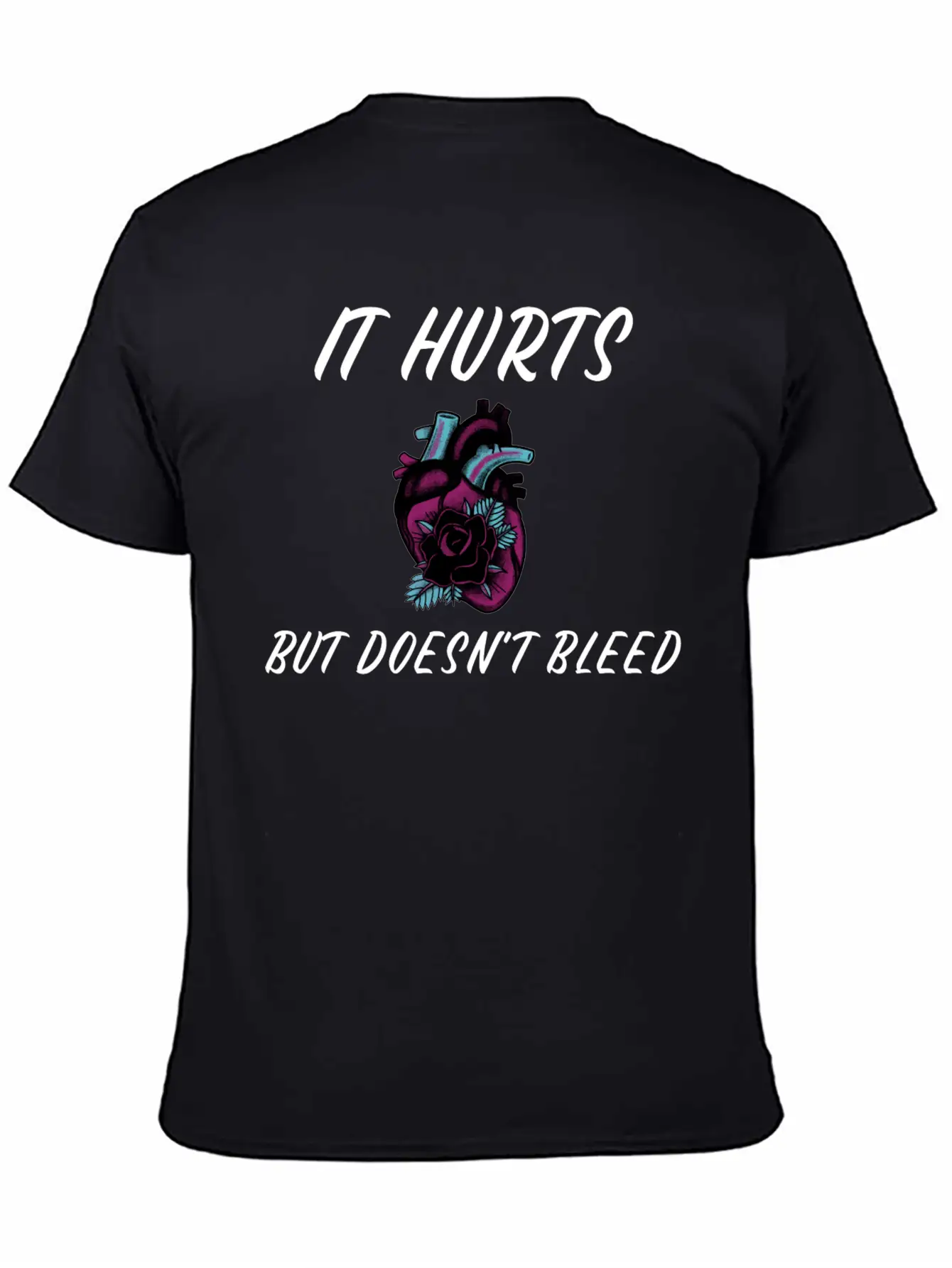 My Heart Hurts But Doesn't Bleed T Shirt Unisex Short Sleeve Soft Cotton T-Shirt – Casual Everyday Wear