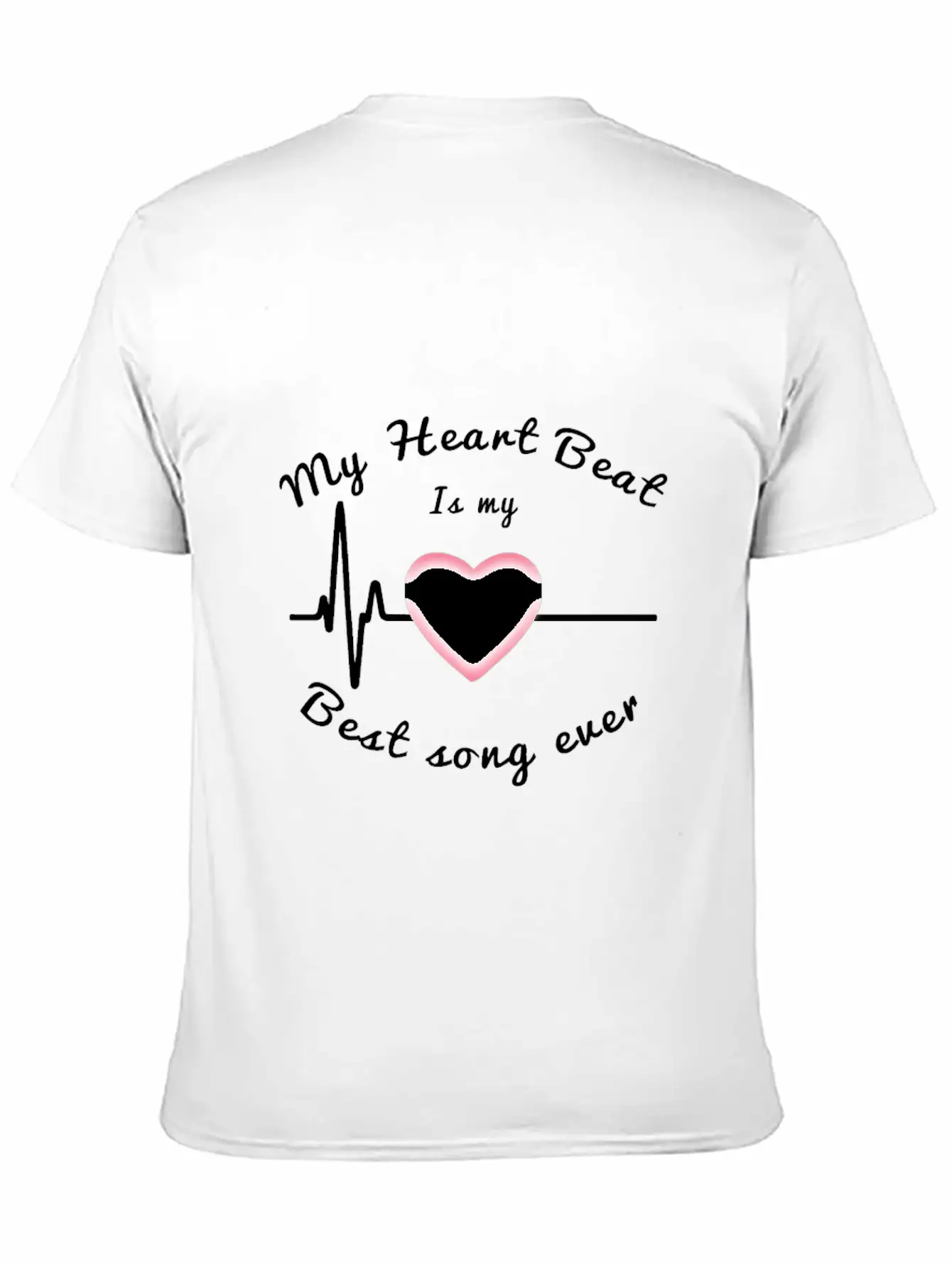 My Heartbeat Is My Best Song Ever Timeless Short Sleeve Tee – Comfy And Minimalist Design