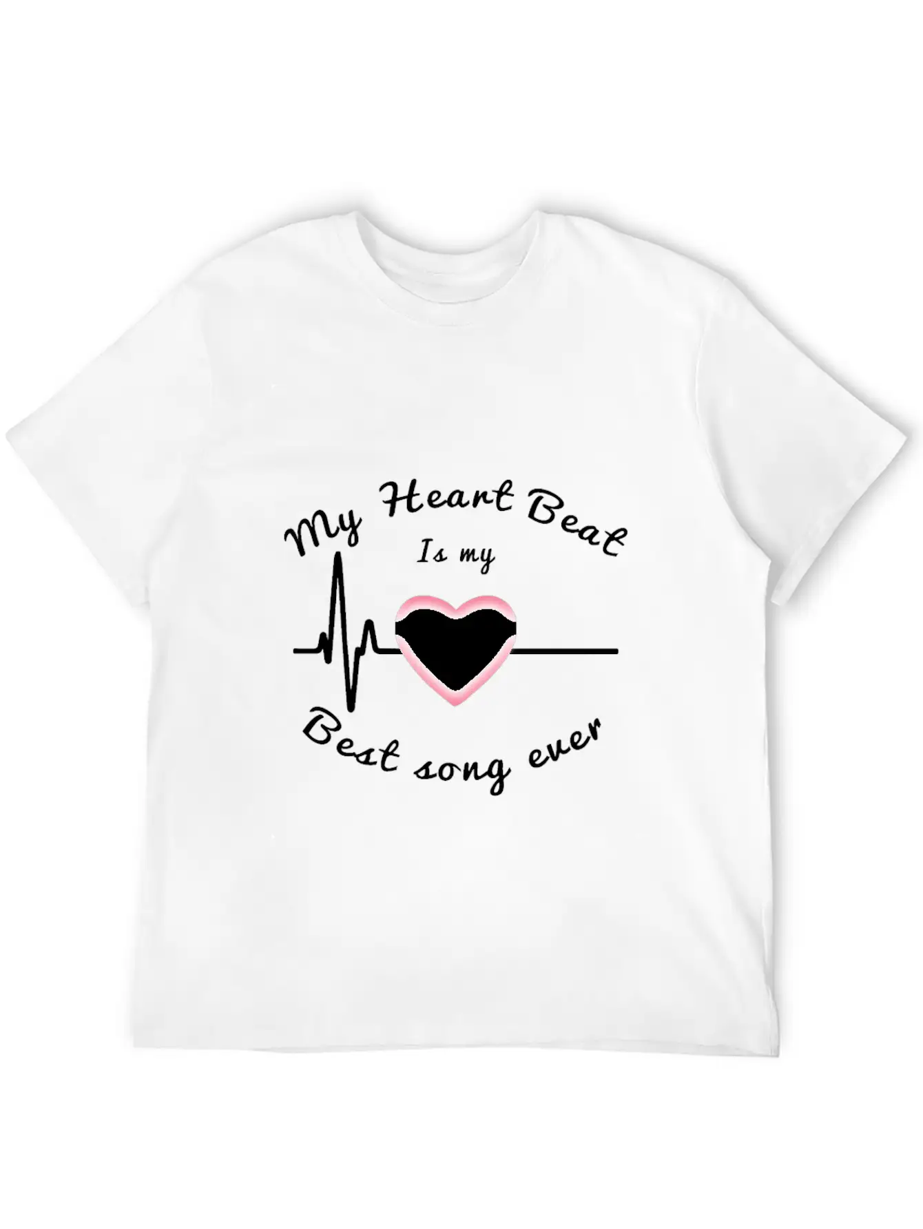 My Heartbeat Is My Best Song Ever Timeless Short Sleeve Tee – Comfy And Minimalist Design