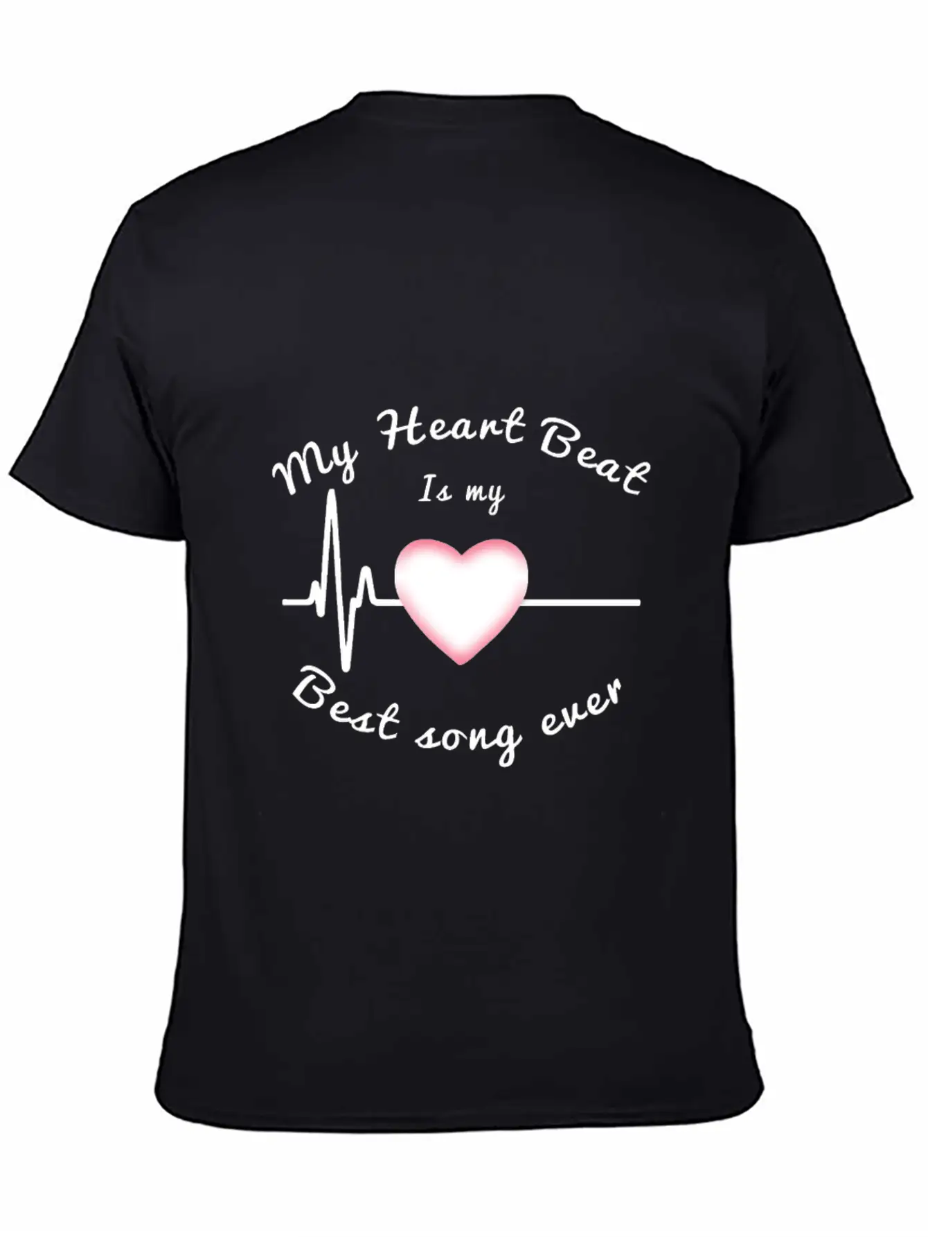My Heartbeat Is My Best Song Ever Timeless Short Sleeve Tee – Comfy And Minimalist Design