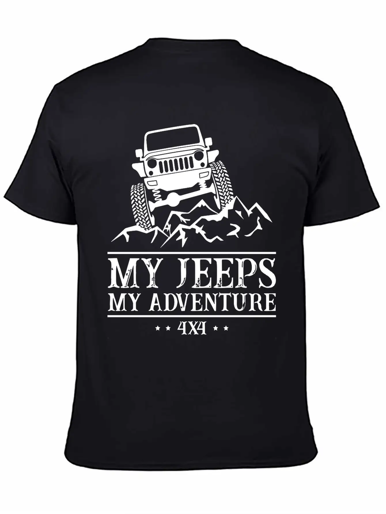 My Jeeps My Adventure Unisex Short Sleeve Soft Cotton T-Shirt – Casual Everyday Wear
