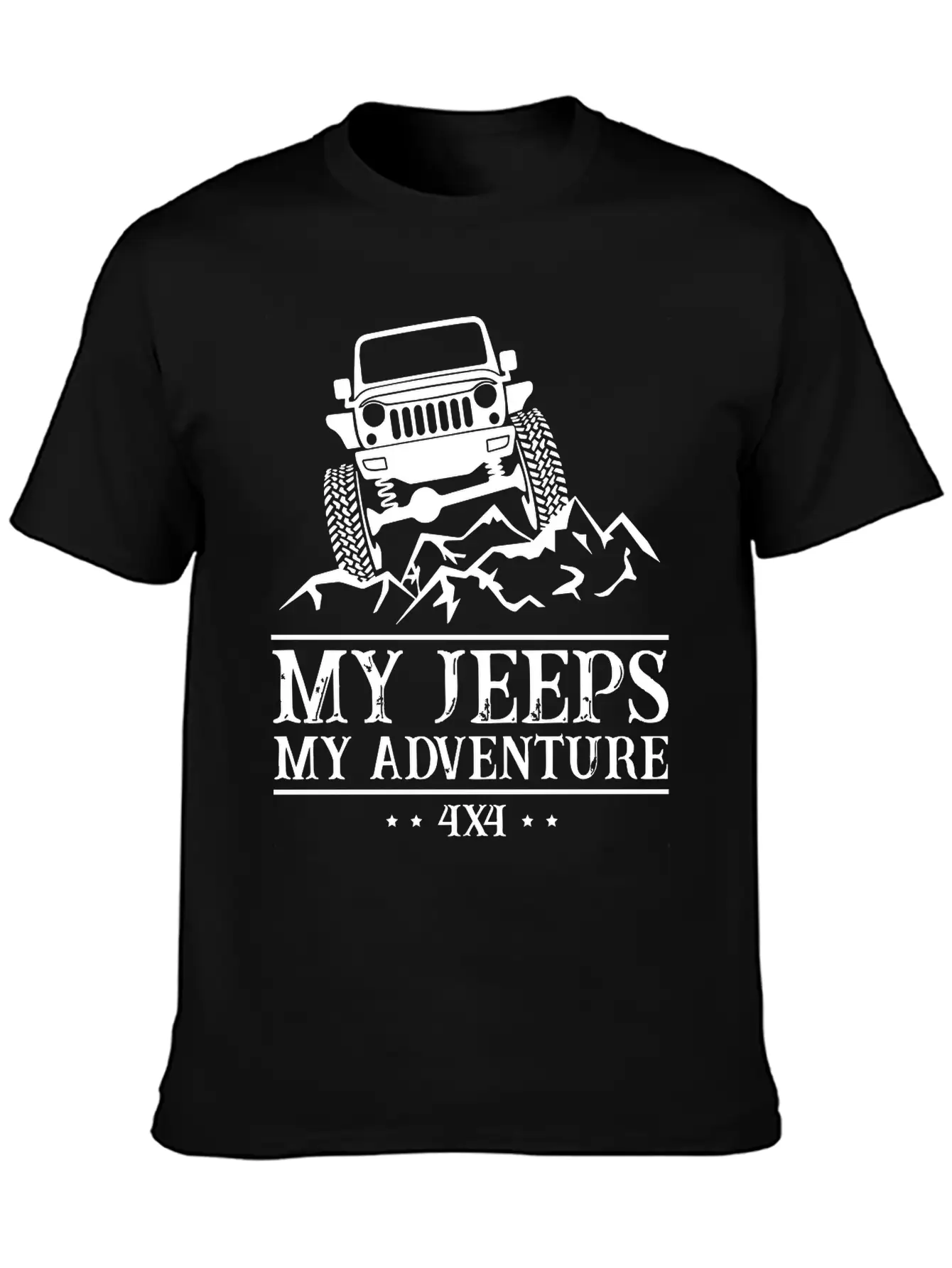 My Jeeps My Adventure Unisex Short Sleeve Soft Cotton T-Shirt – Casual Everyday Wear