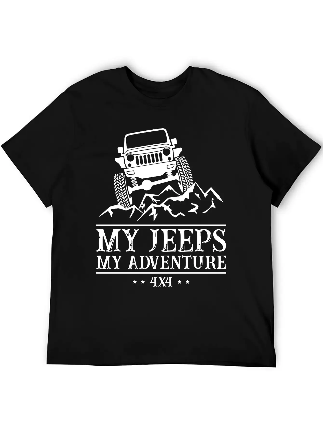 My Jeeps My Adventure Unisex Short Sleeve Soft Cotton T-Shirt – Casual Everyday Wear