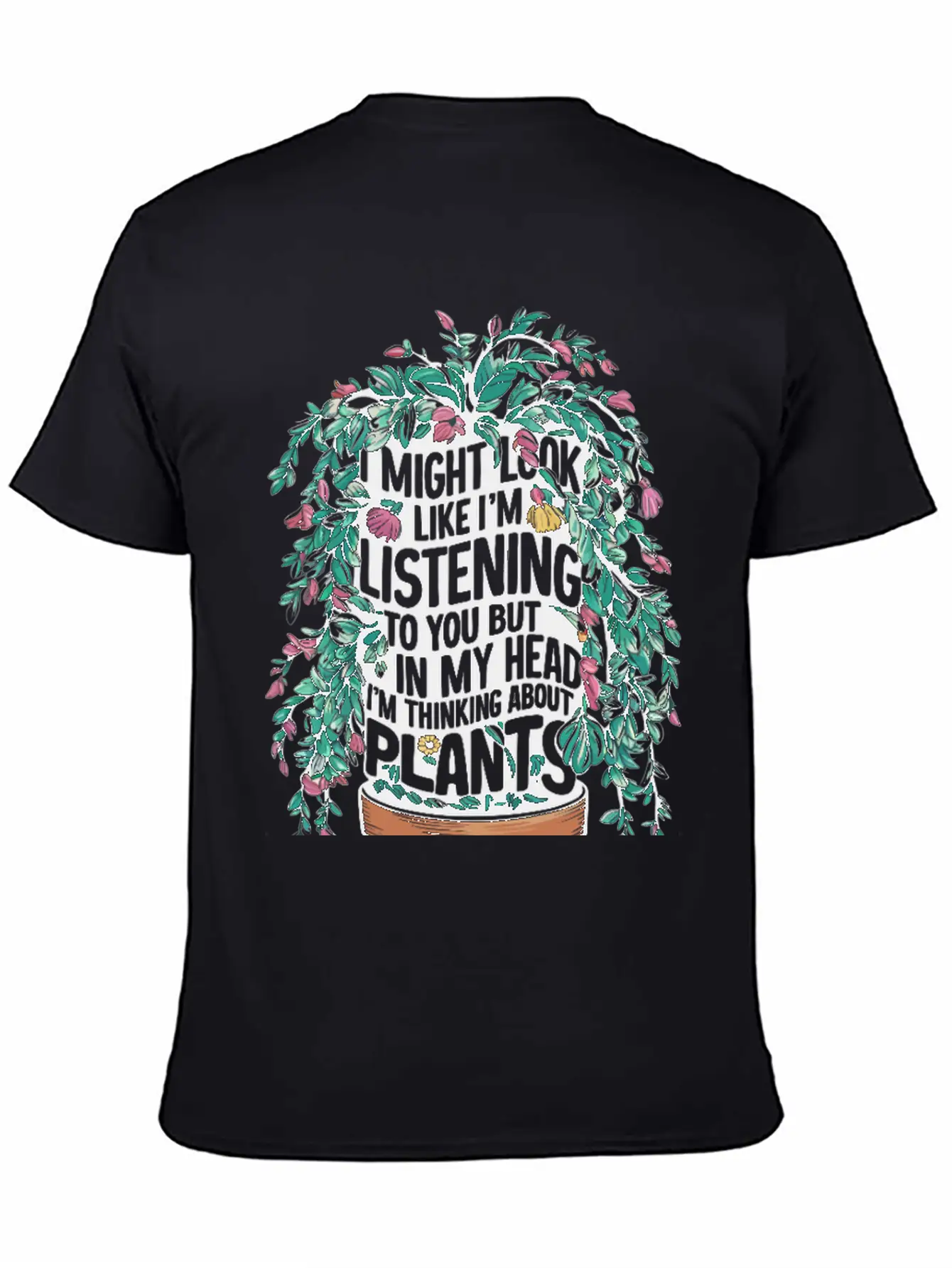 My Mind Is A Greenhouse Of Quiet Thoughts Unisex Short Sleeve Soft Cotton T-Shirt – Casual Everyday Wear