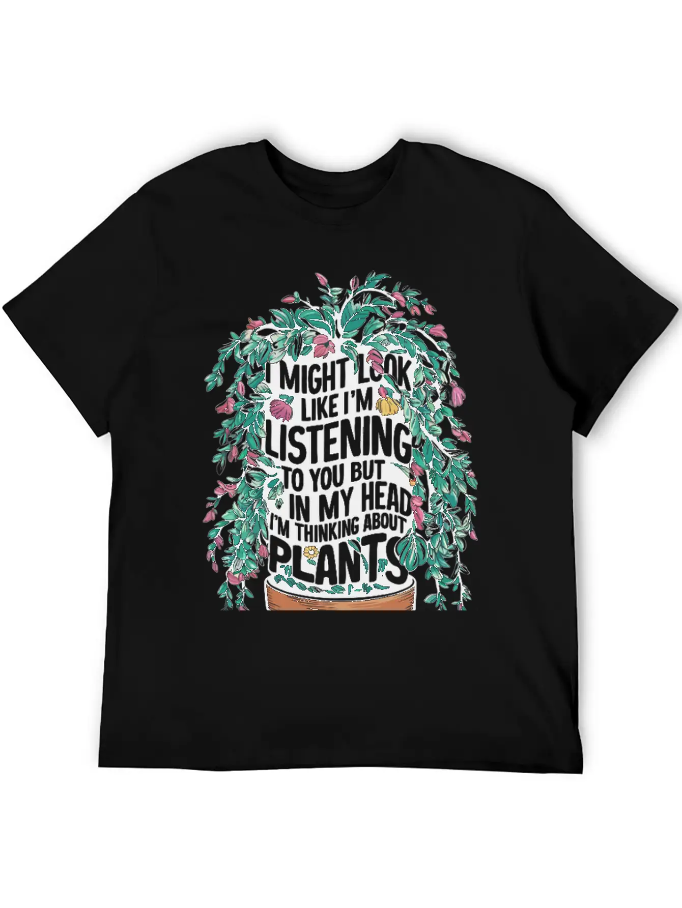 My Mind Is A Greenhouse Of Quiet Thoughts Unisex Short Sleeve Soft Cotton T-Shirt – Casual Everyday Wear