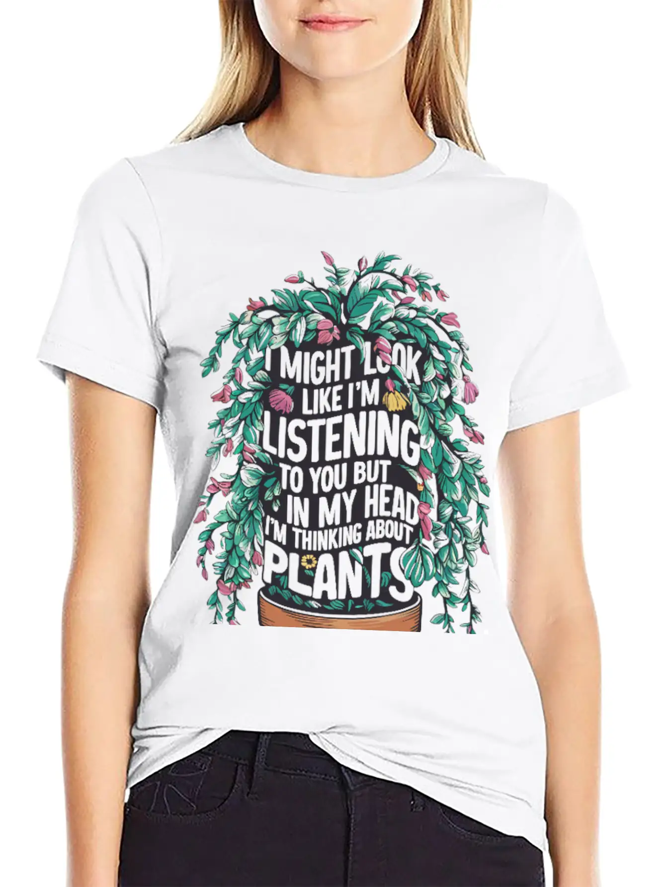 My Mind Is A Greenhouse Of Quiet Thoughts Unisex Short Sleeve Soft Cotton T-Shirt – Casual Everyday Wear