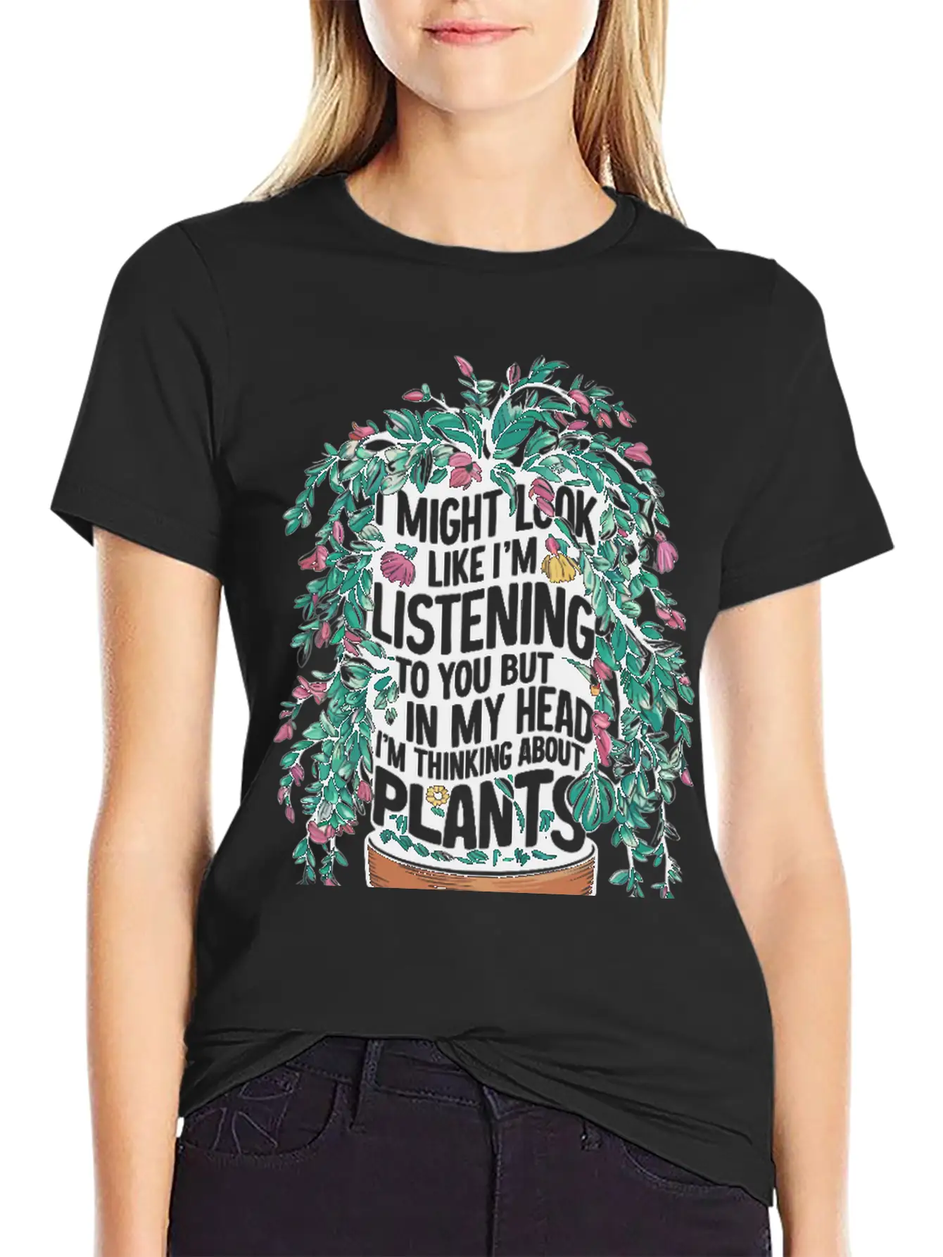 My Mind Is A Greenhouse Of Quiet Thoughts Unisex Short Sleeve Soft Cotton T-Shirt – Casual Everyday Wear