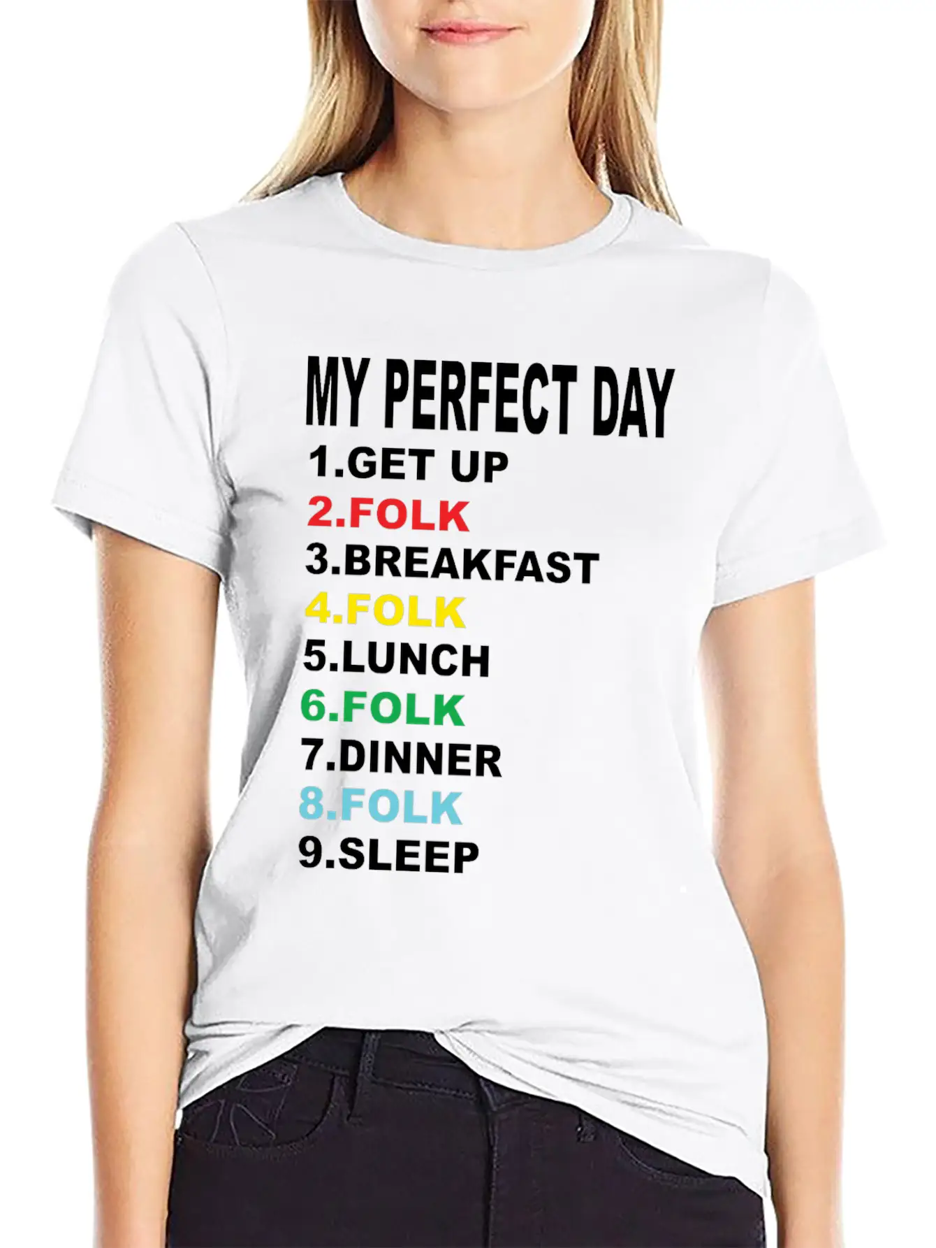 My Perfect Day Folk Unisex Casual T-Shirt – Clean Design For Daily Comfort