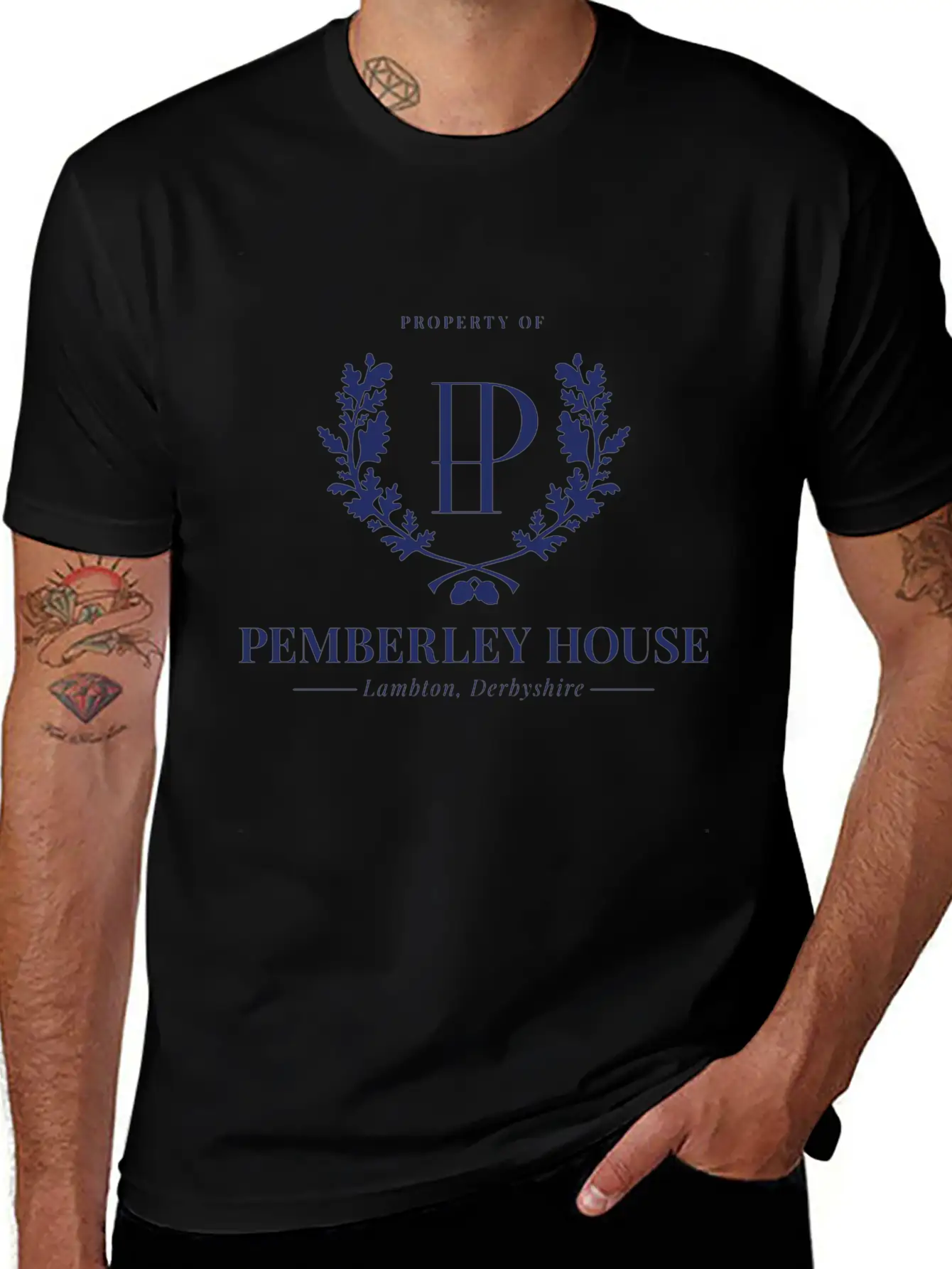 My Property Of Pemberley Estate Unisex Short Sleeve Soft Cotton T-Shirt – Casual Everyday Wear