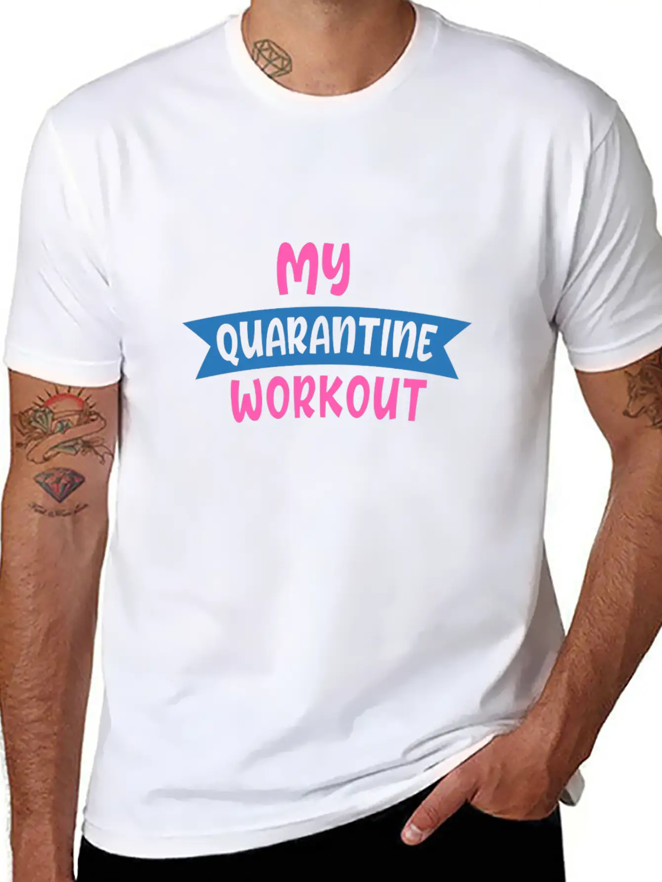 My QUARANTINE WORKOUT 01 Unisex Casual T-Shirt – Clean Design For Daily Comfort