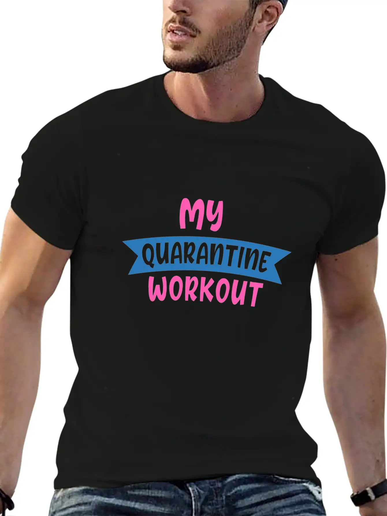 My QUARANTINE WORKOUT 01 Unisex Casual T-Shirt – Clean Design For Daily Comfort