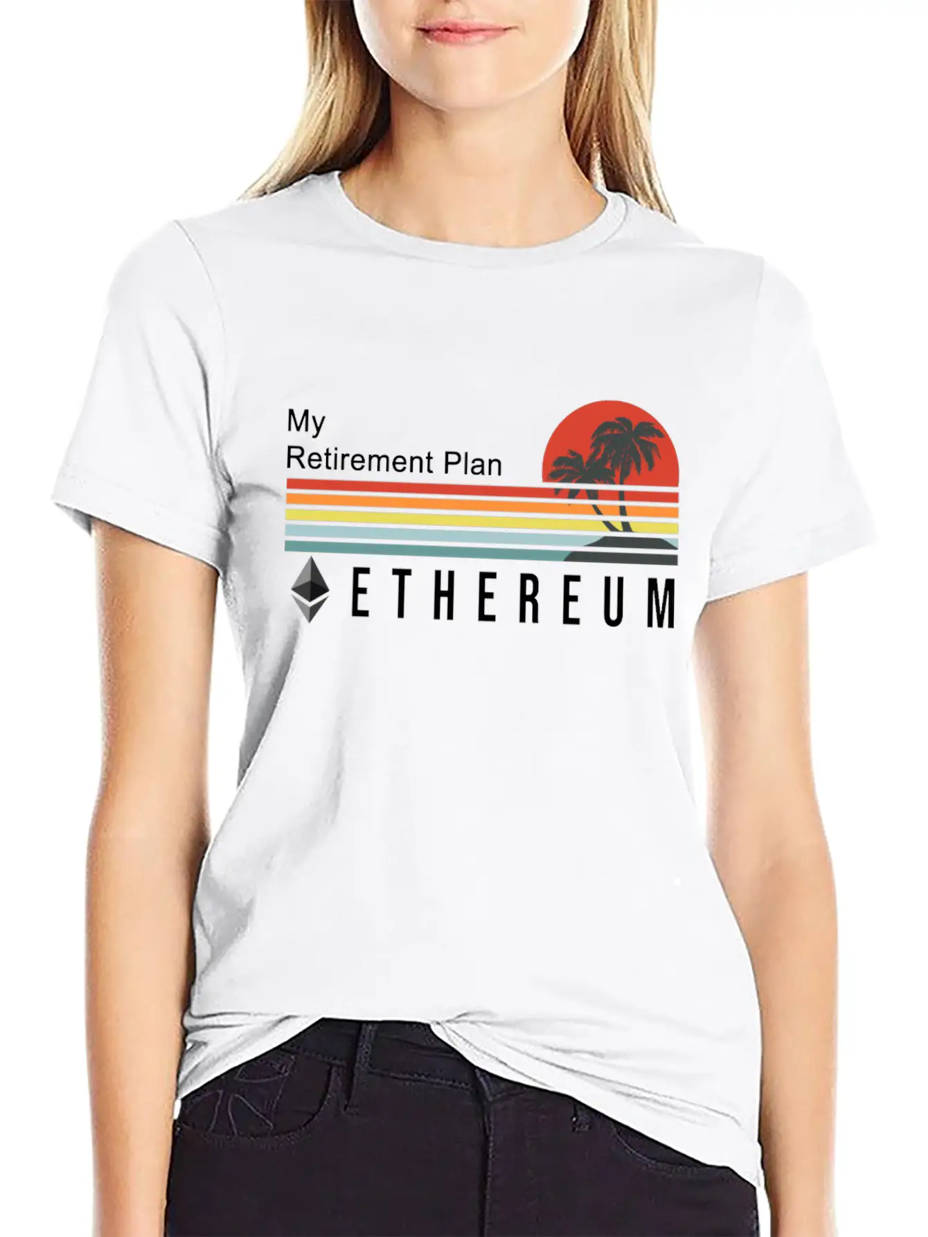My Retirement Plan Ethereum Cryptocurrency Gift Unisex Casual T-Shirt – Clean Design For Daily Comfort
