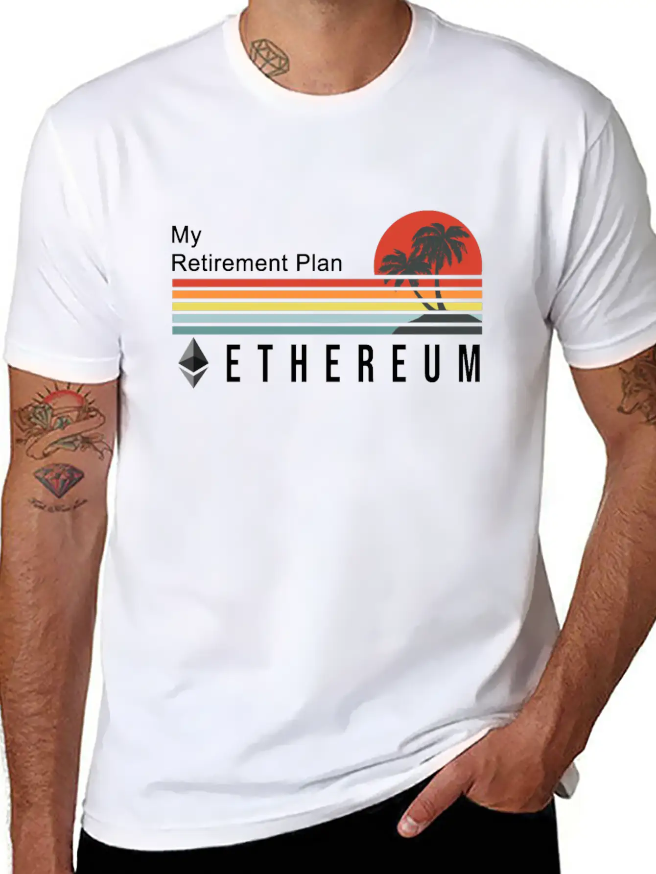 My Retirement Plan Ethereum Cryptocurrency Gift Unisex Casual T-Shirt – Clean Design For Daily Comfort