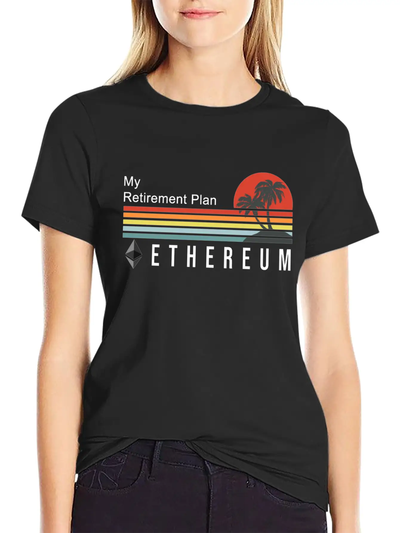 My Retirement Plan Ethereum Cryptocurrency Gift Unisex Casual T-Shirt – Clean Design For Daily Comfort
