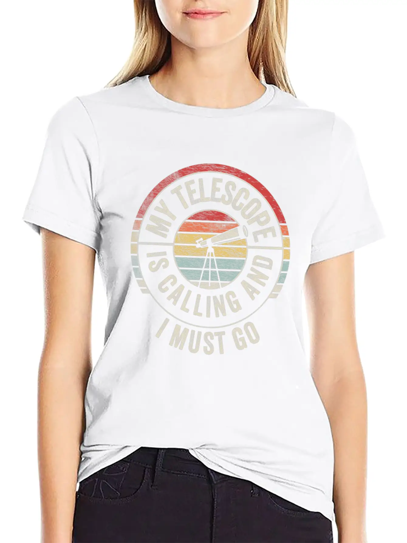 My Telescope Is Calling And I Must Go Unisex Casual T-Shirt – Clean Design For Daily Comfort