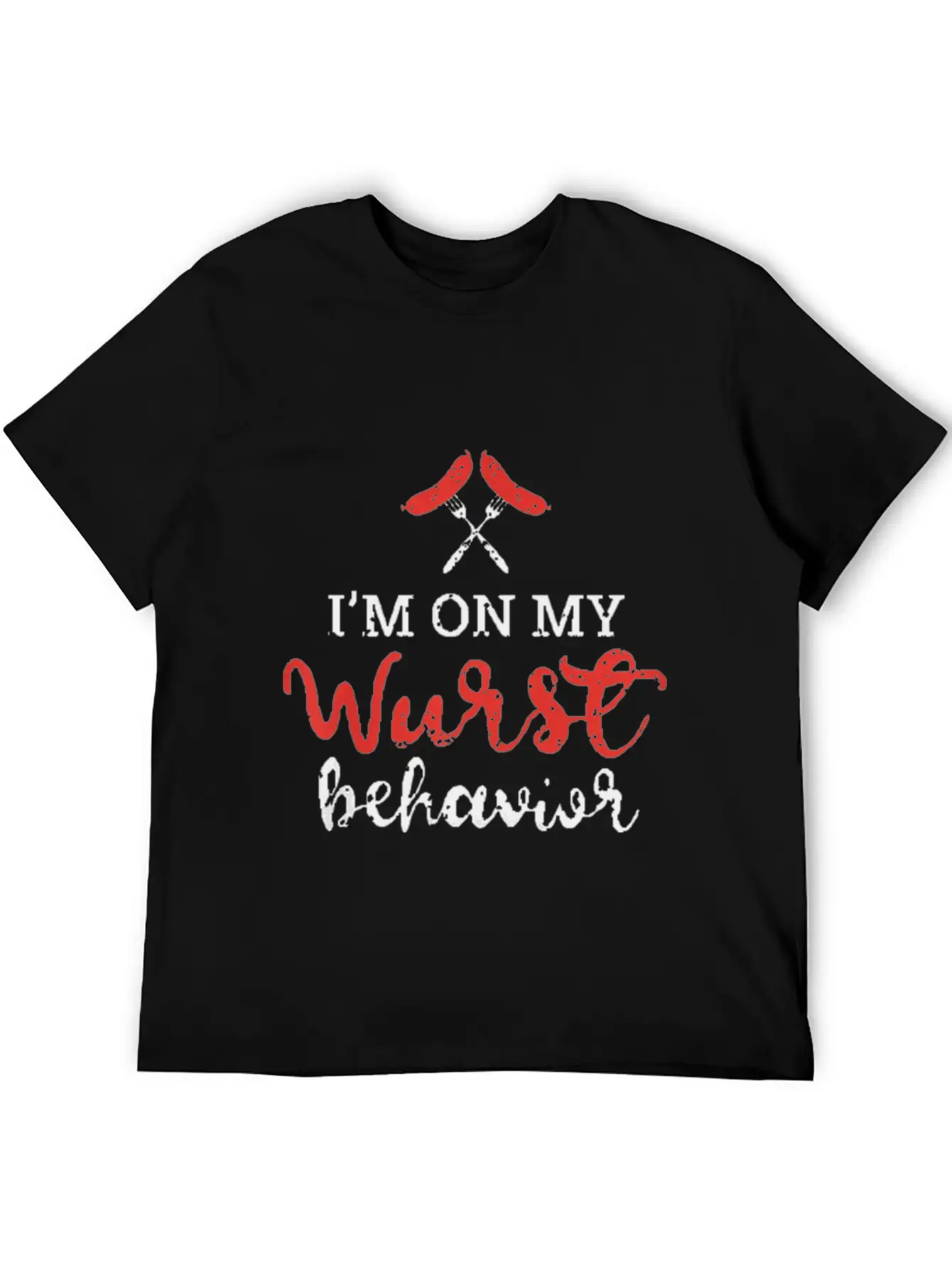 My Wurst Behavior Oktoberfest Foodie Stylish Everyday T-Shirt – Unisex Basic Cotton Tee