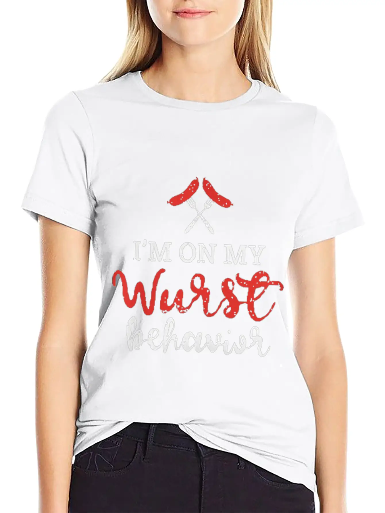 My Wurst Behavior Oktoberfest Foodie Stylish Everyday T-Shirt – Unisex Basic Cotton Tee
