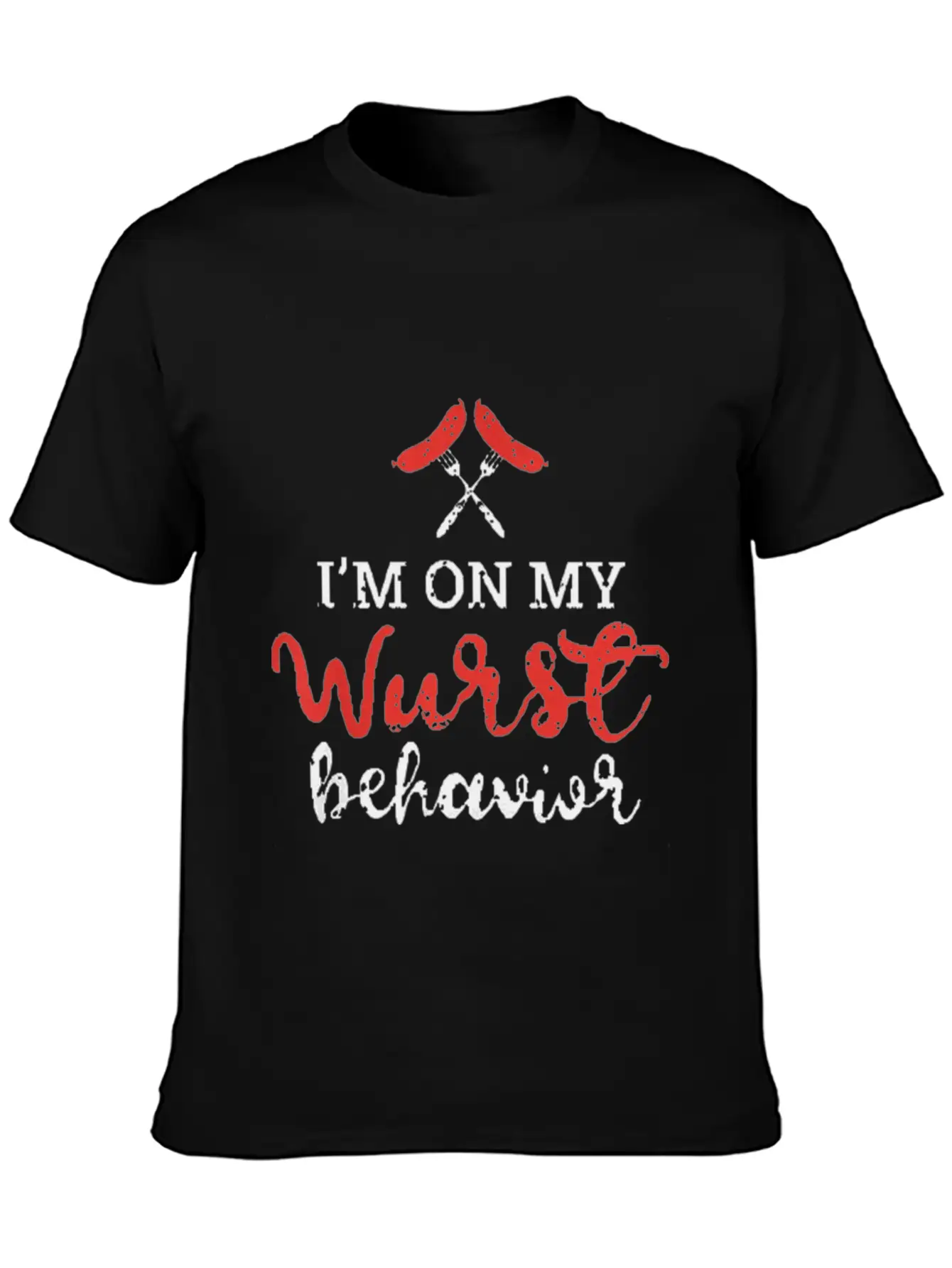 My Wurst Behavior Oktoberfest Foodie Stylish Everyday T-Shirt – Unisex Basic Cotton Tee
