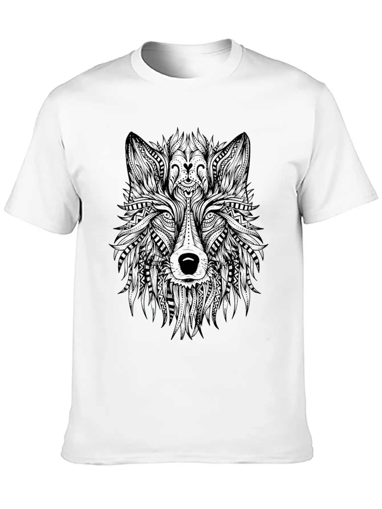 Mystic Wolf Stylish Everyday T-Shirt – Unisex Basic Cotton Tee