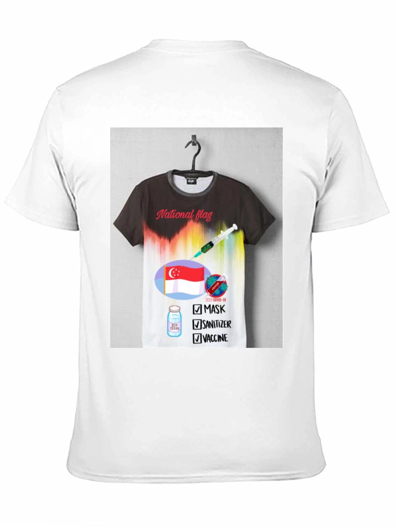 Singapore Flag Graphic T-Shirt: Stay Safe & Patriotic