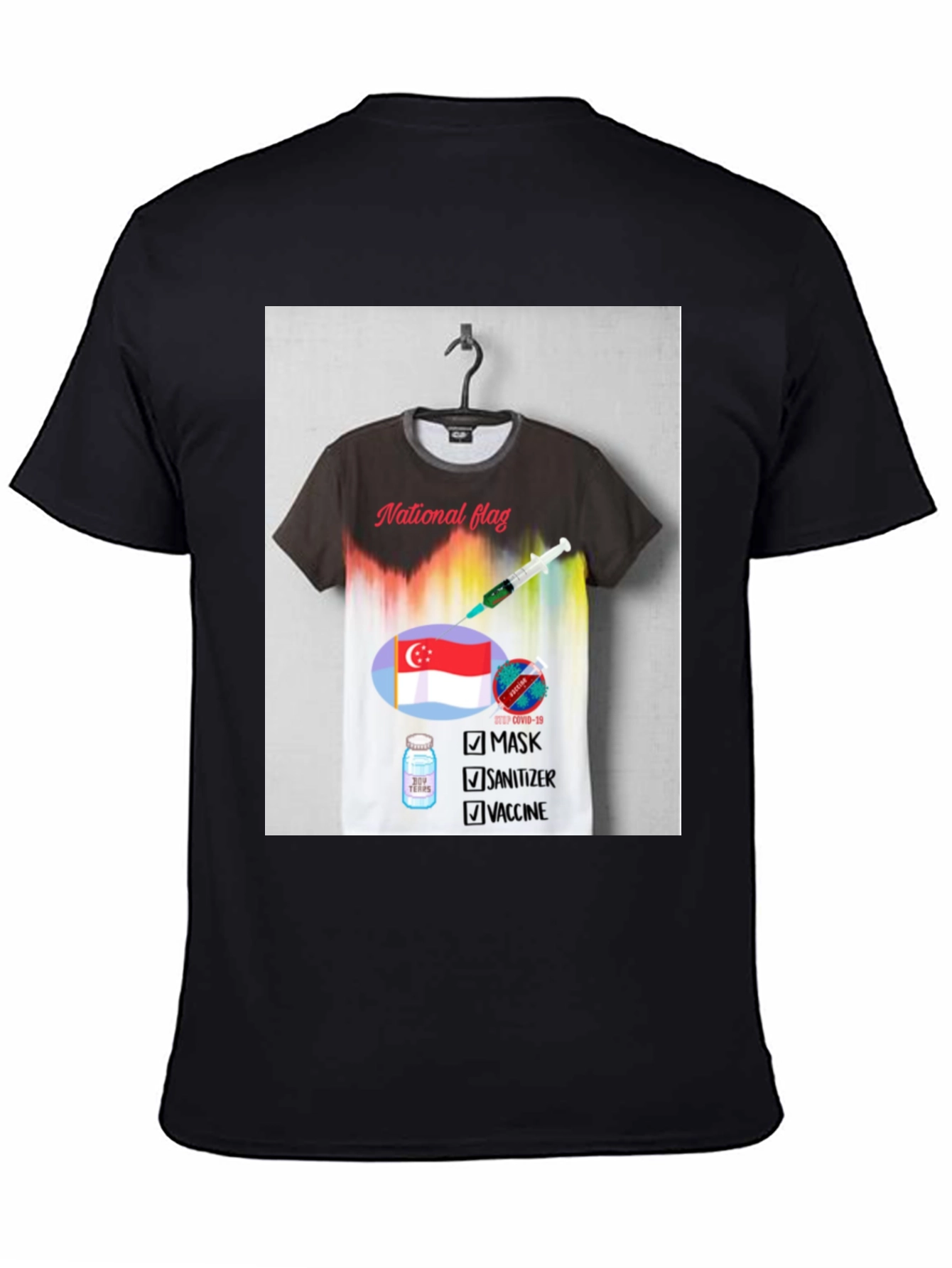 Singapore Flag Graphic T-Shirt: Stay Safe & Patriotic