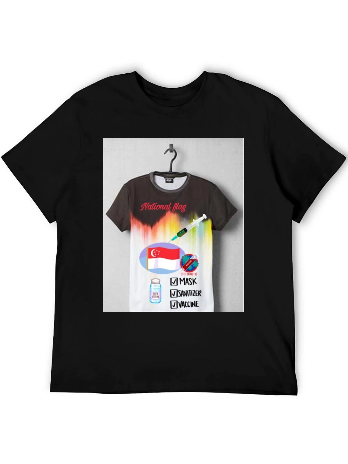 Singapore Flag Graphic T-Shirt: Stay Safe & Patriotic