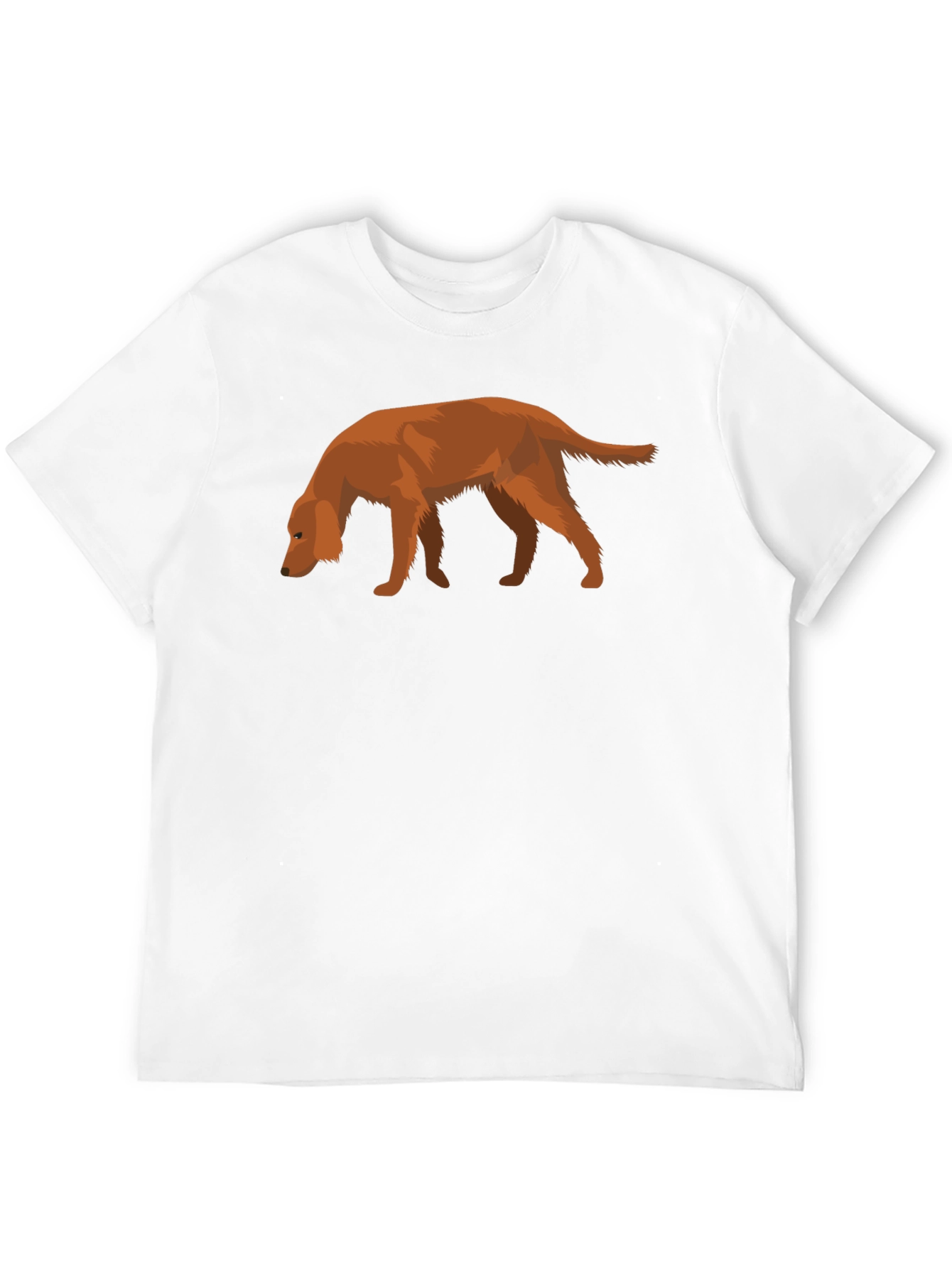 Dog Graphic Tee - Black Cotton Casual Shirt