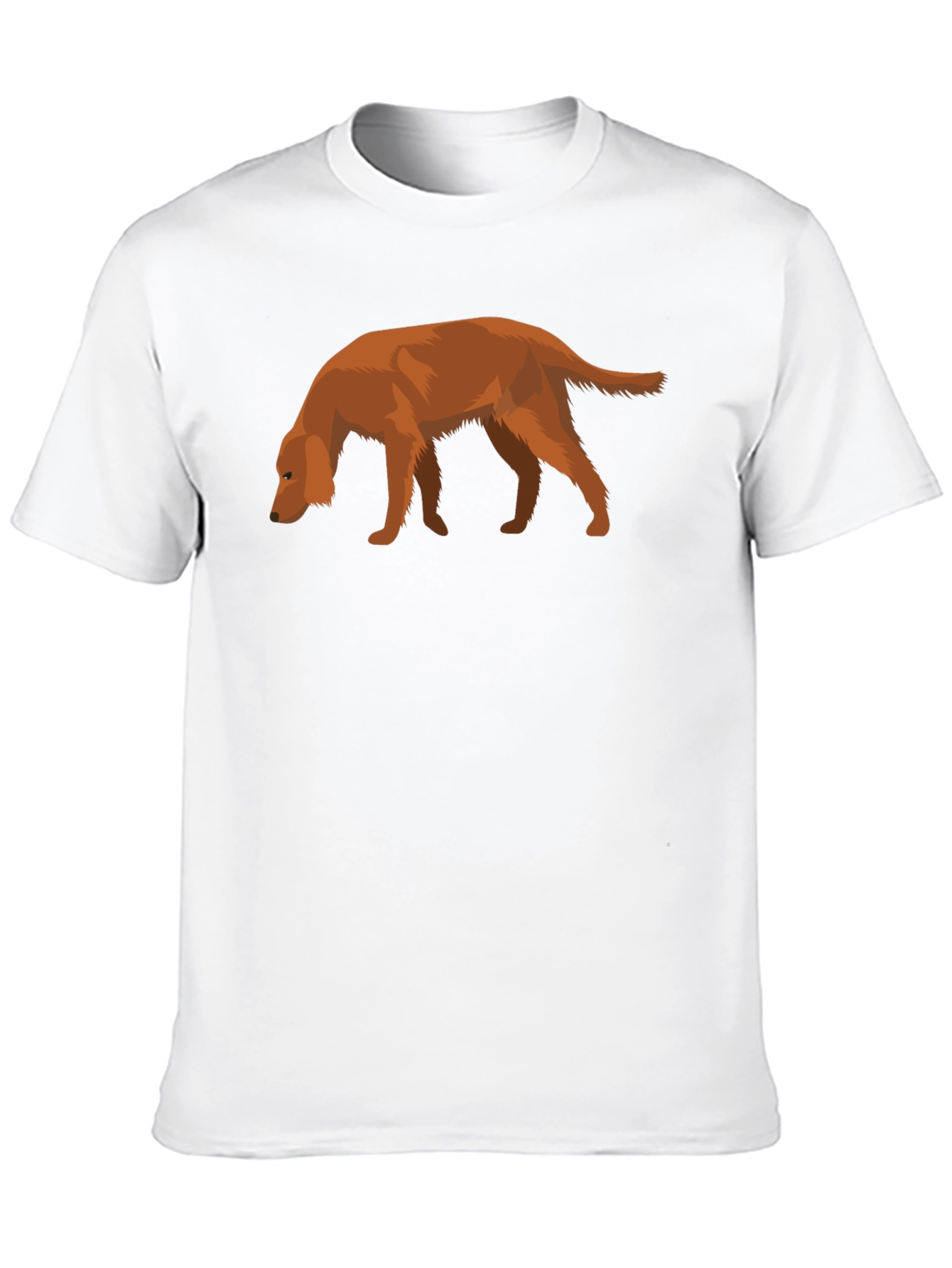 Dog Graphic Tee - Black Cotton Casual Shirt