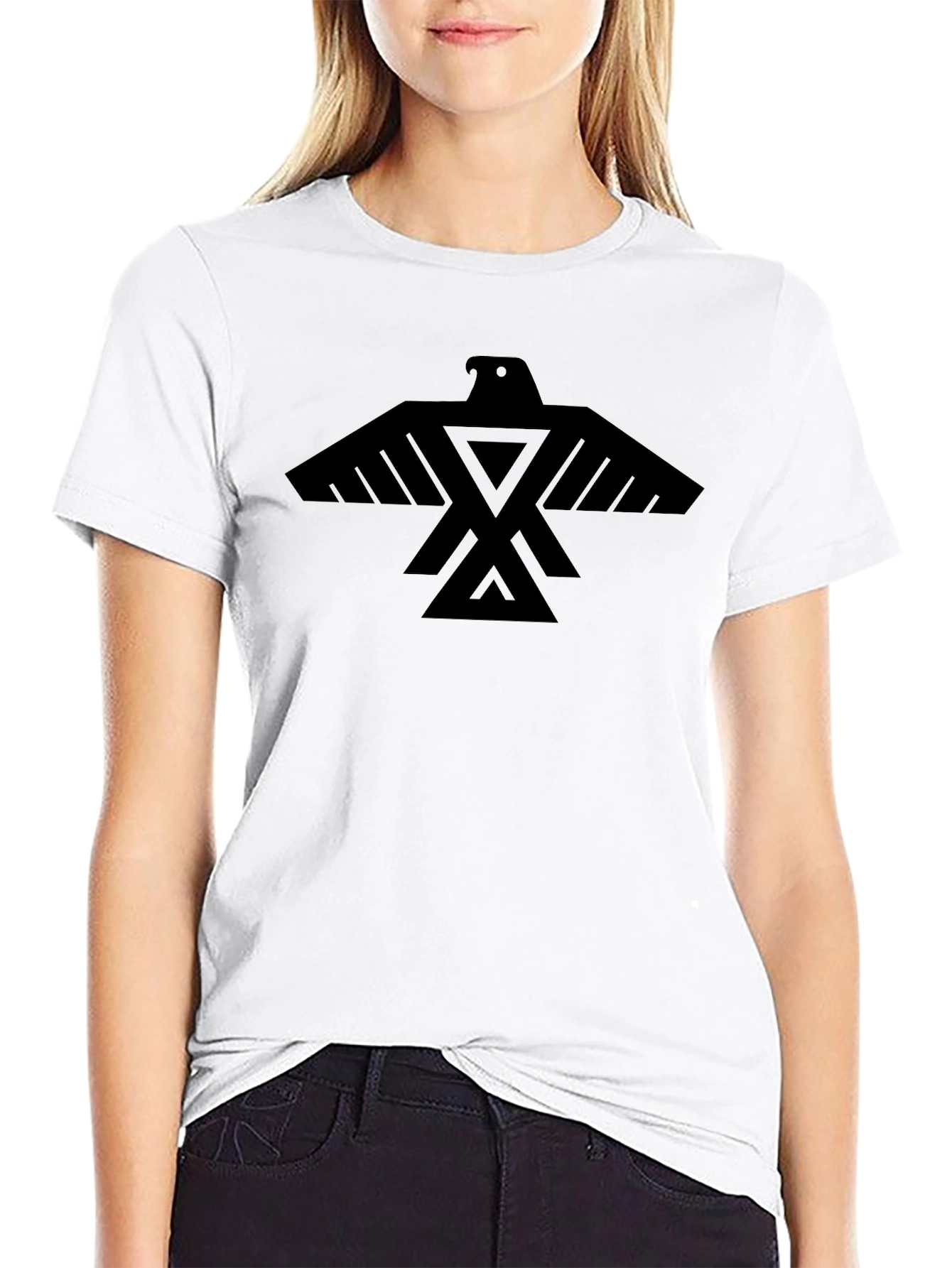 Bold Black Thunderbird Graphic Tee
