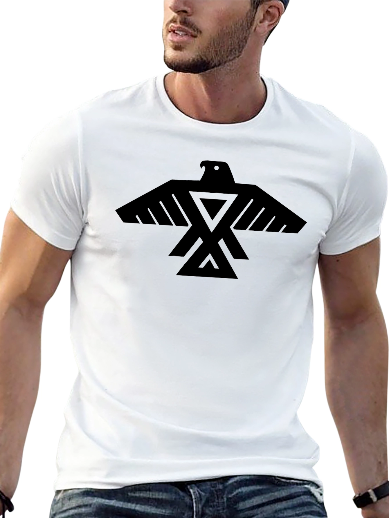 Bold Black Thunderbird Graphic Tee