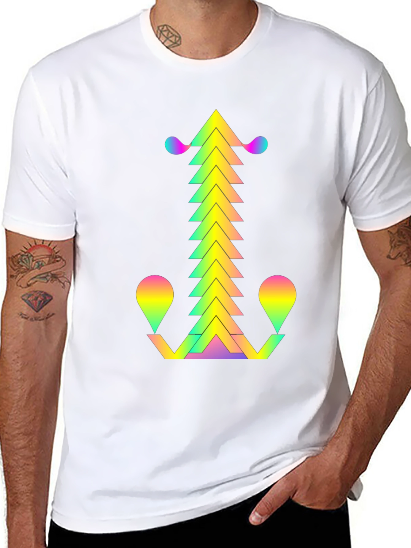 Geometric Gradient T-Shirt