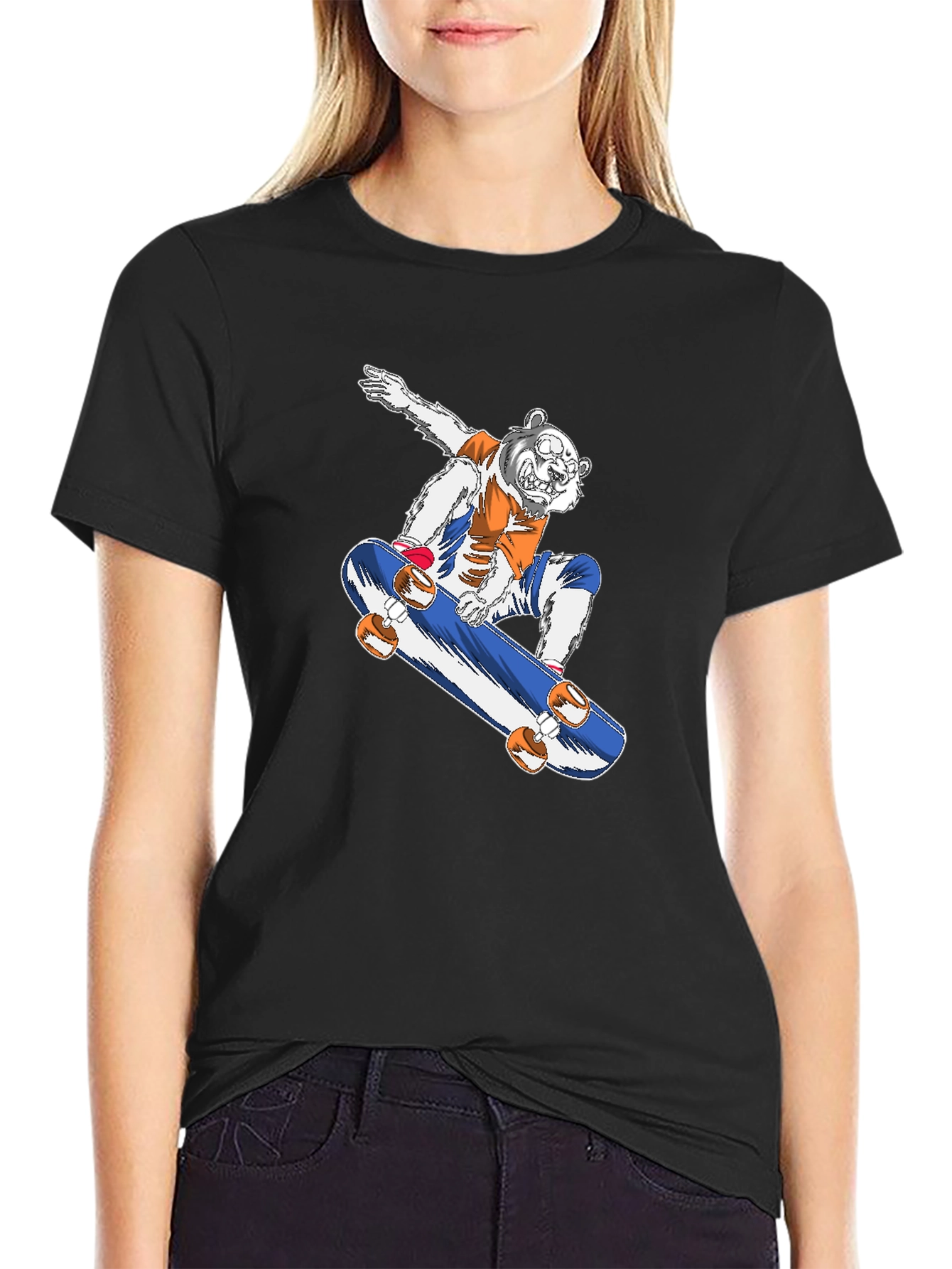 Cool Bear Skateboarder Graphic Tee
