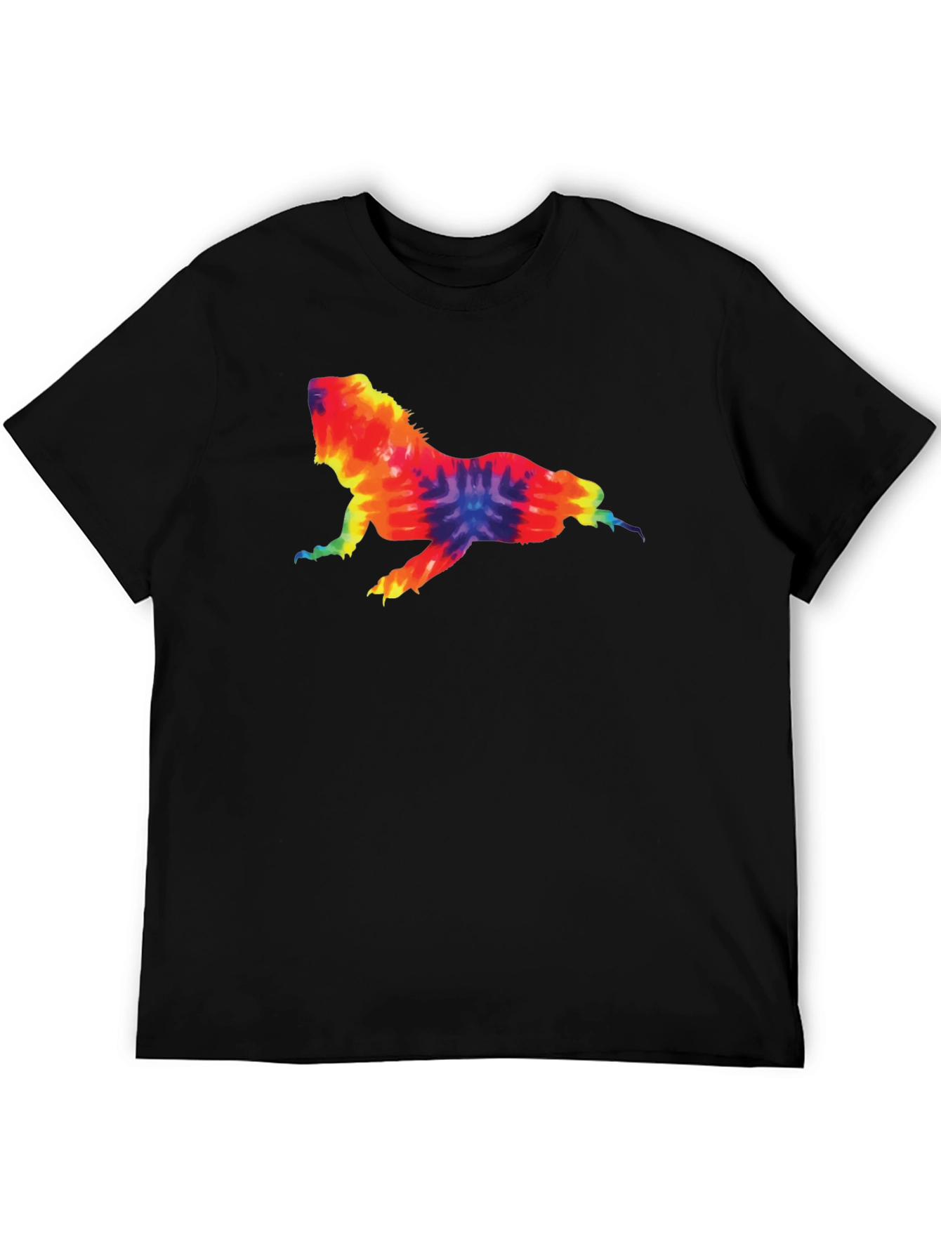 Tie Dye Lizard Graphic Tee - Cool & Casual