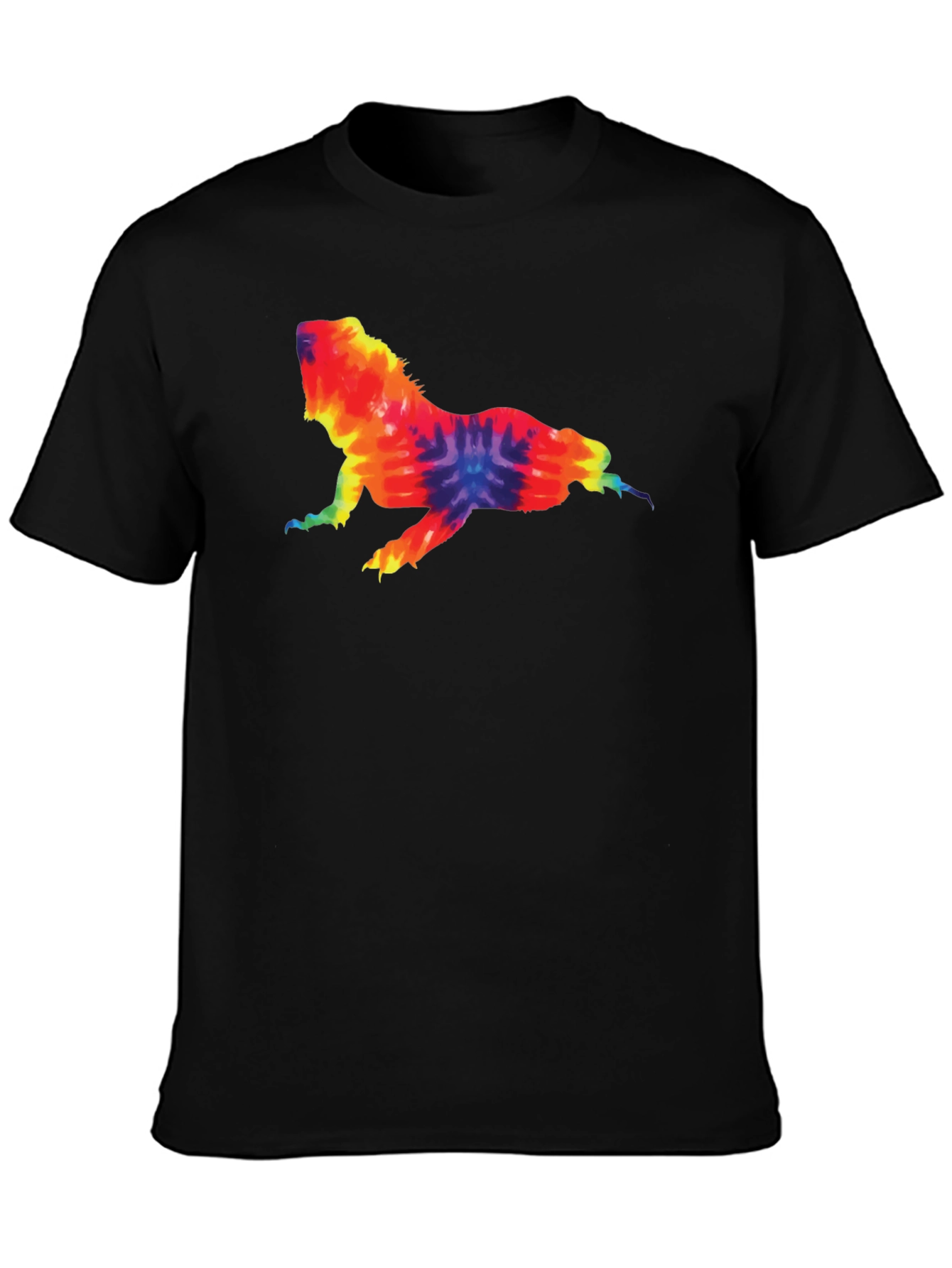 Tie Dye Lizard Graphic Tee - Cool & Casual