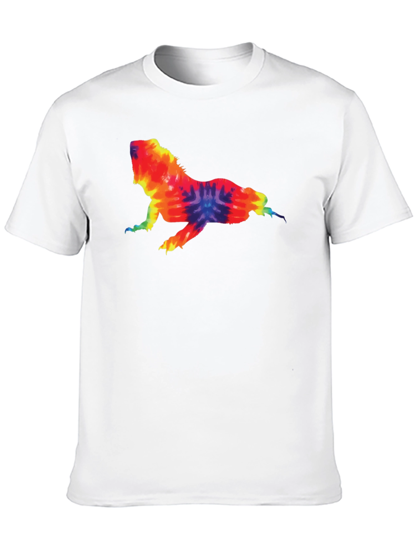 Tie Dye Lizard Graphic Tee - Cool & Casual
