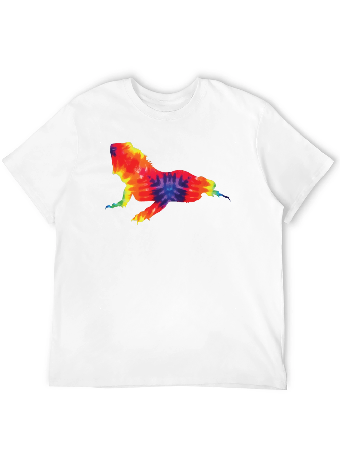 Tie Dye Lizard Graphic Tee - Cool & Casual