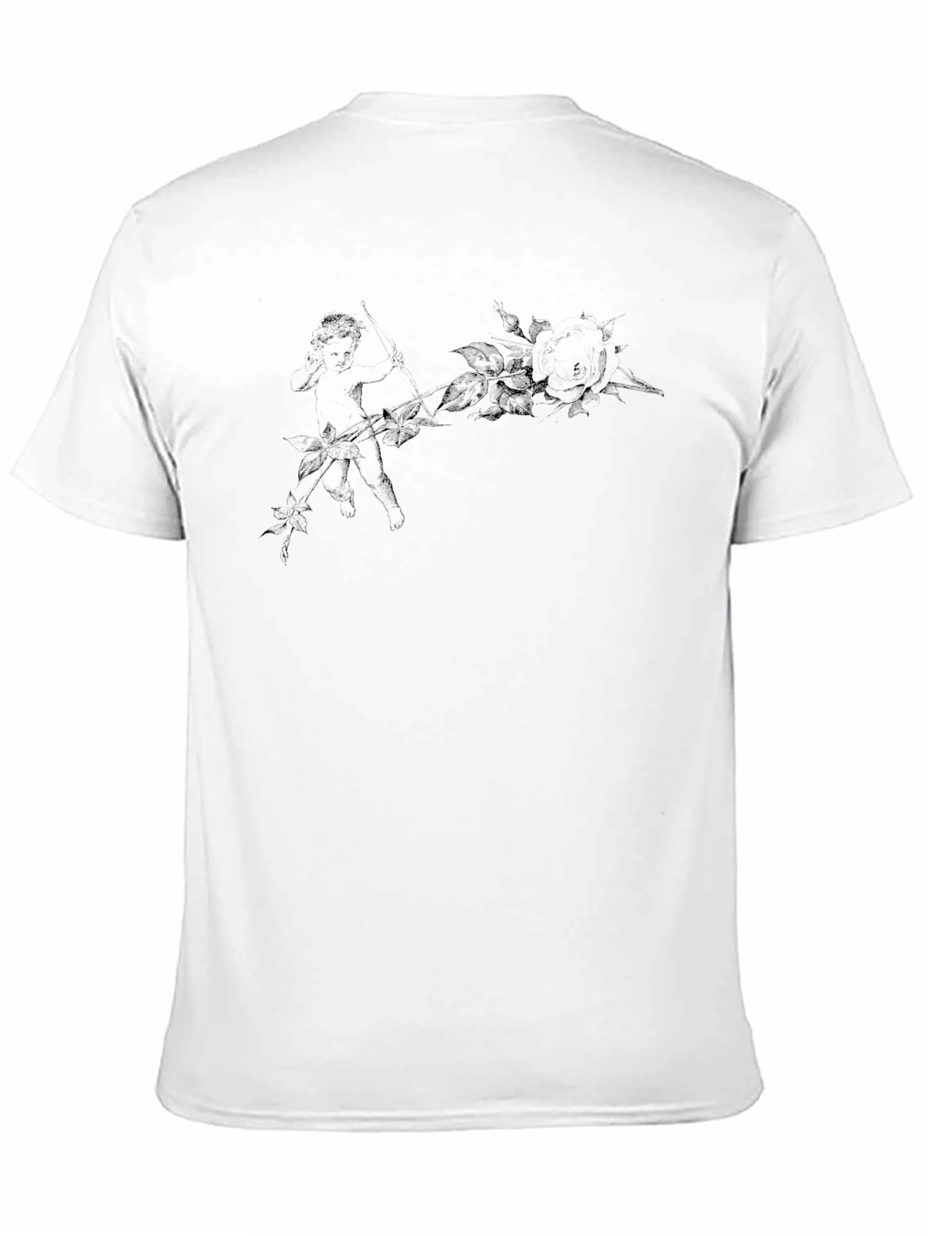 Mens Black Graphic Print Short Sleeve T-Shirt