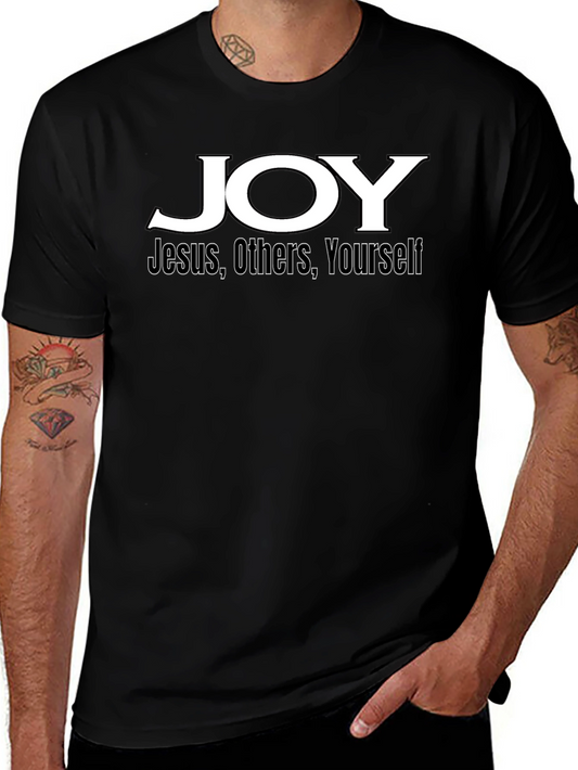 JOY Christian T-Shirt - Jesus Others Yourself - Black