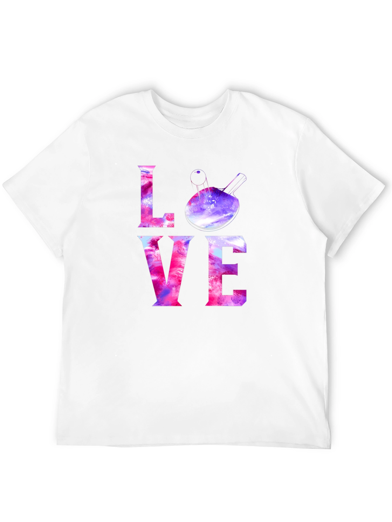 LOVE Ping Pong Paddle Graphic T-Shirt